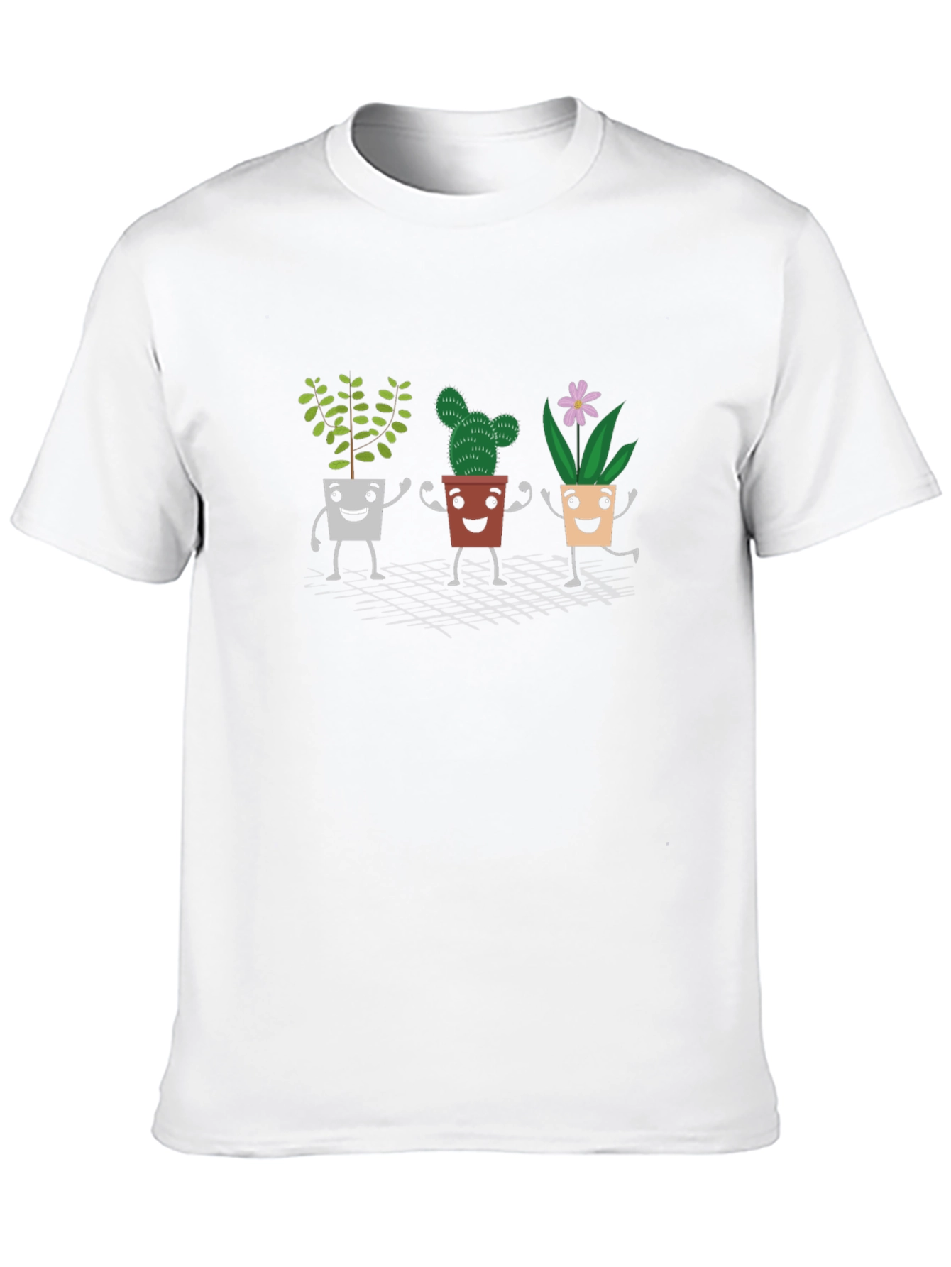 Cute Plant Pot Cartoon T-Shirt