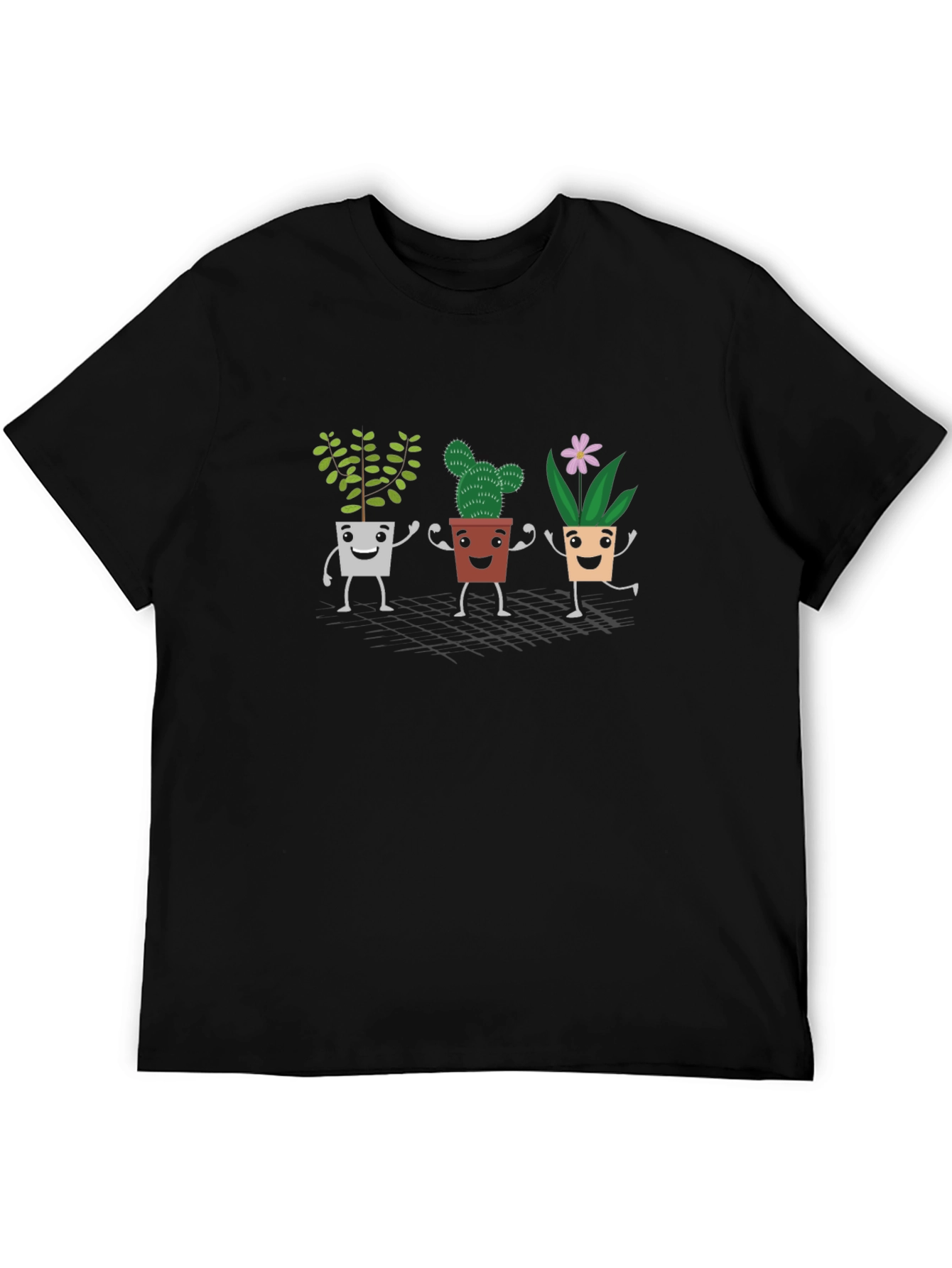 Cute Plant Pot Cartoon T-Shirt