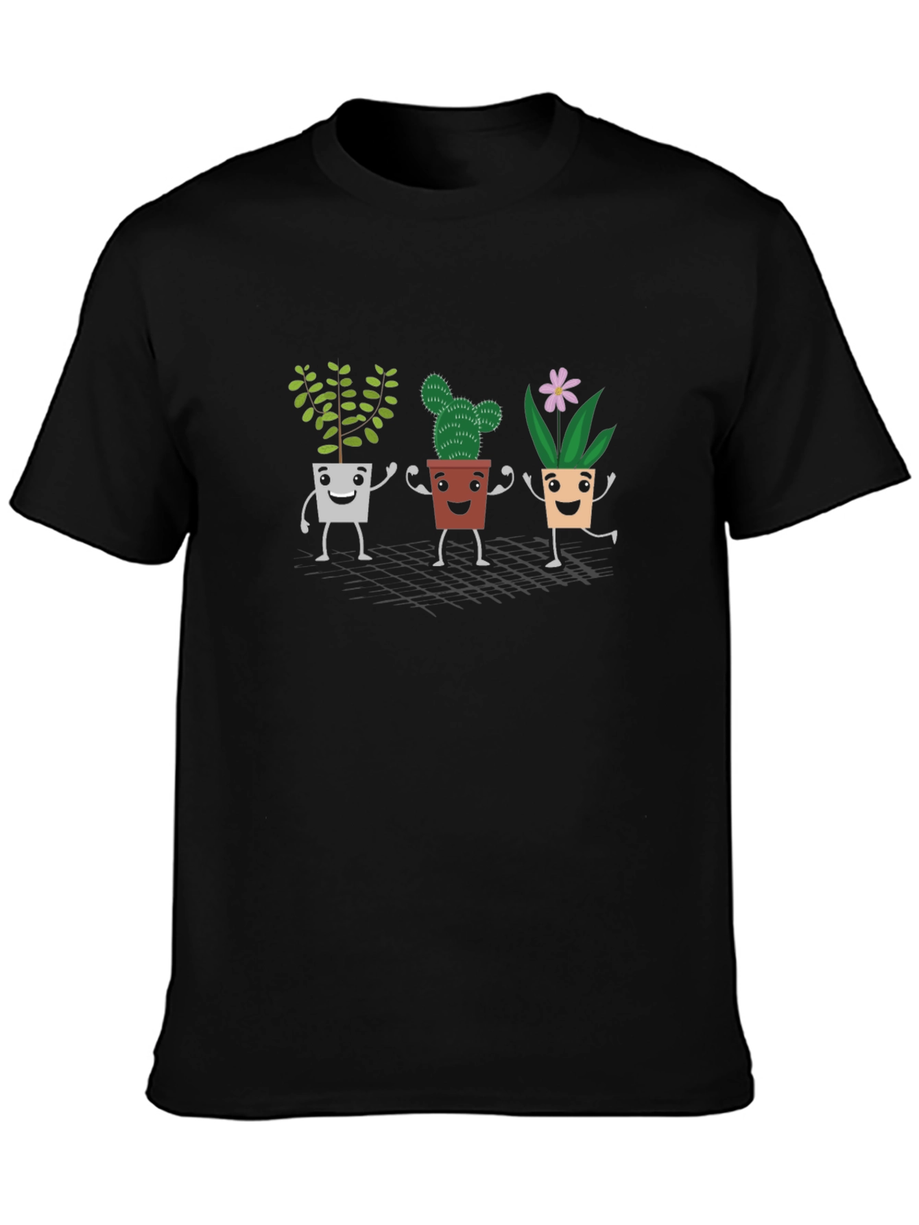 Cute Plant Pot Cartoon T-Shirt