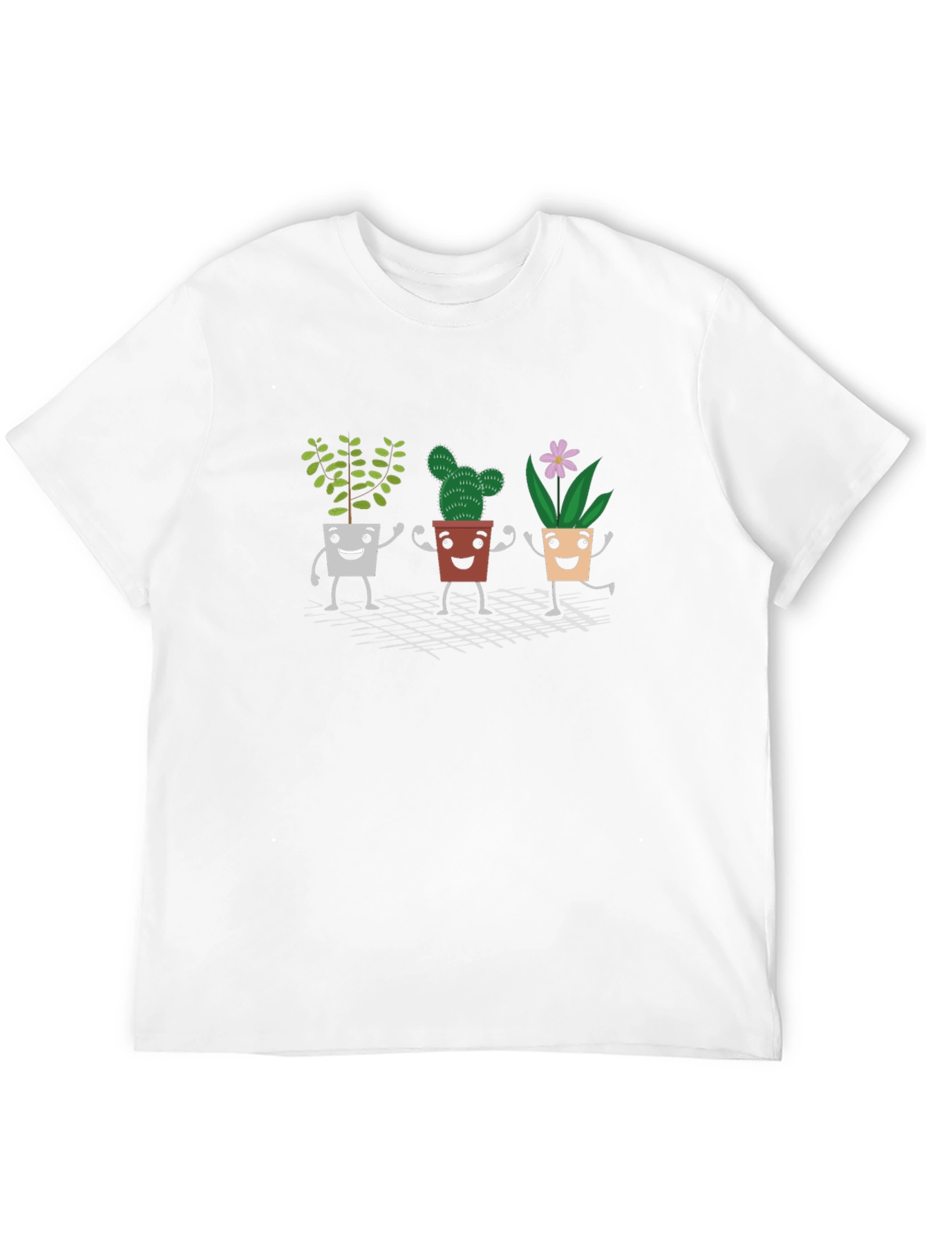 Cute Plant Pot Cartoon T-Shirt