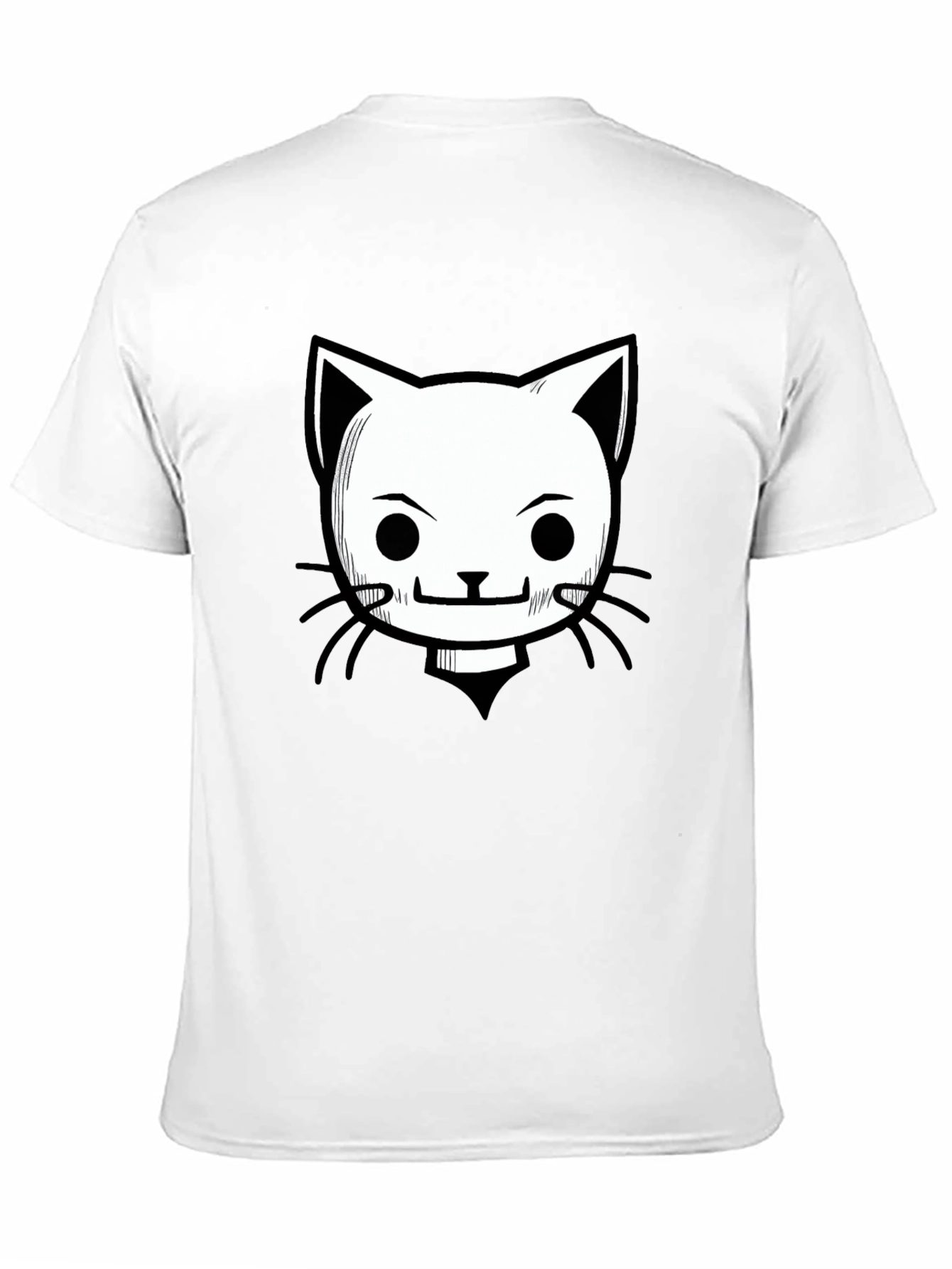 Cool Cat Graphic T-Shirt - Black Crew Neck Tee