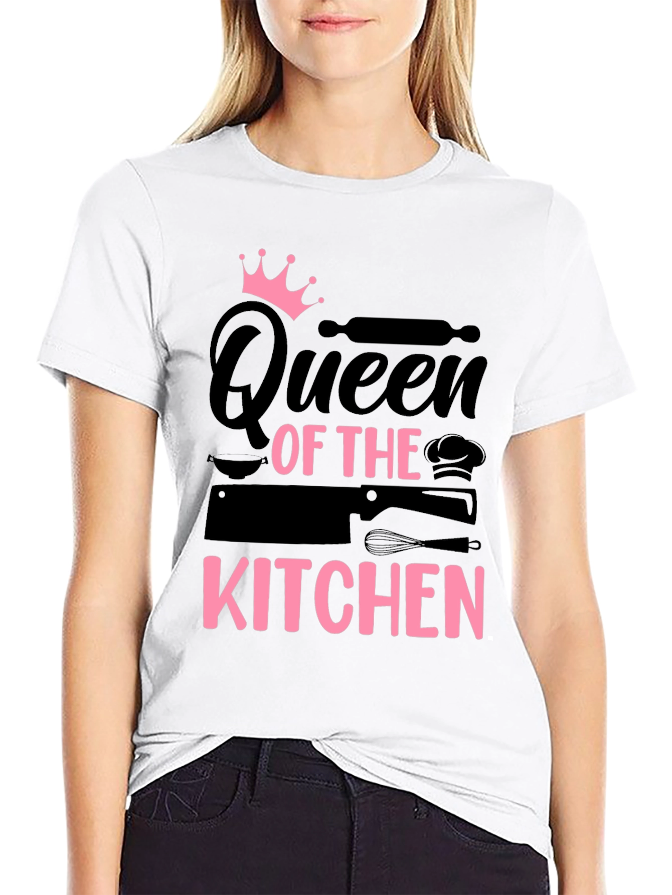 Queen of the Kitchen Black T-Shirt