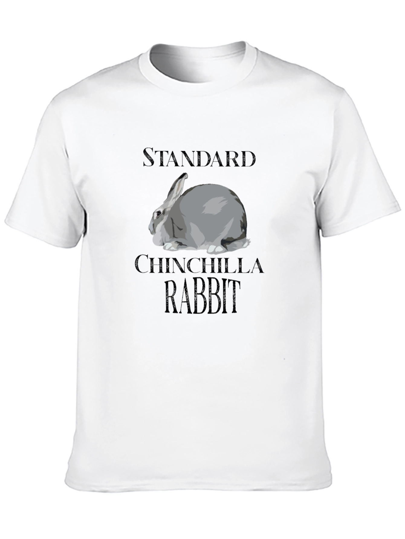 Standard Chinchilla Rabbit Graphic T-Shirt