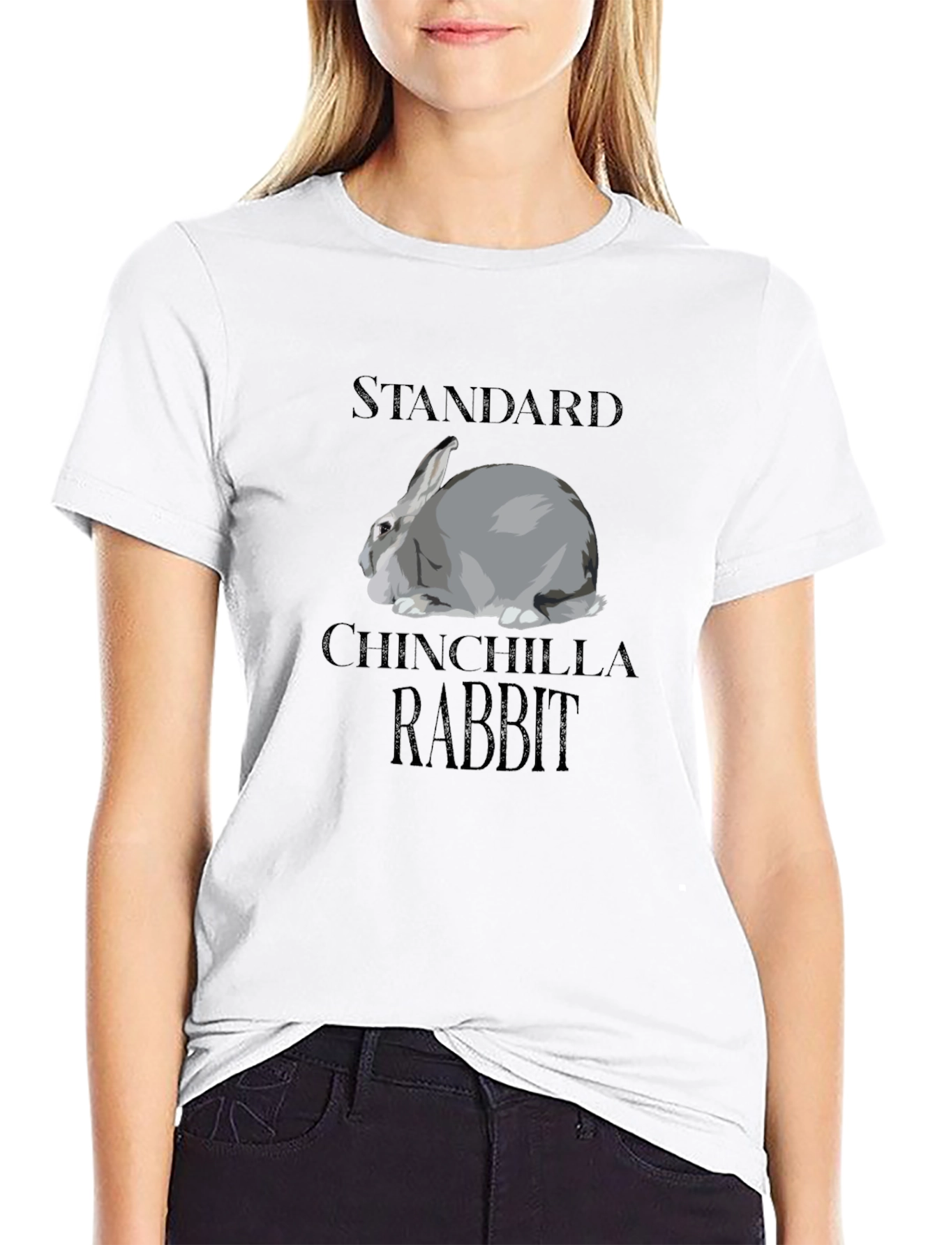 Standard Chinchilla Rabbit Graphic T-Shirt