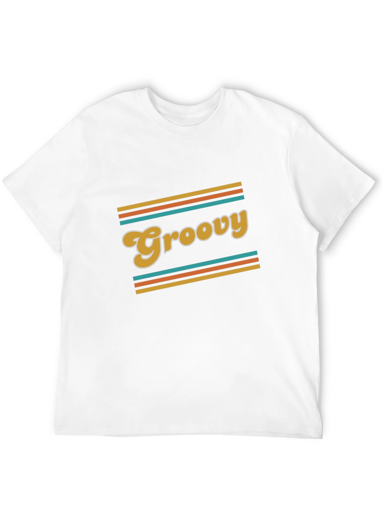 Groovy Retro Style Black T-Shirt