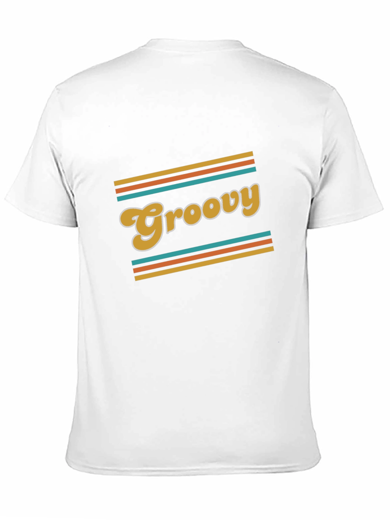 Groovy Retro Style Black T-Shirt
