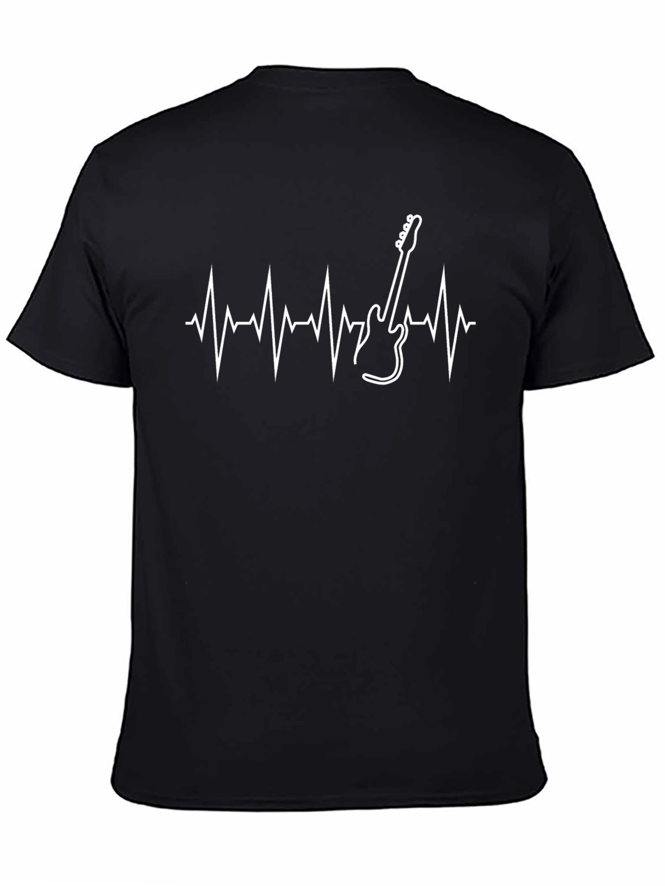 Guitar Heartbeat Graphic Tee - Music Lover T-Shirt
