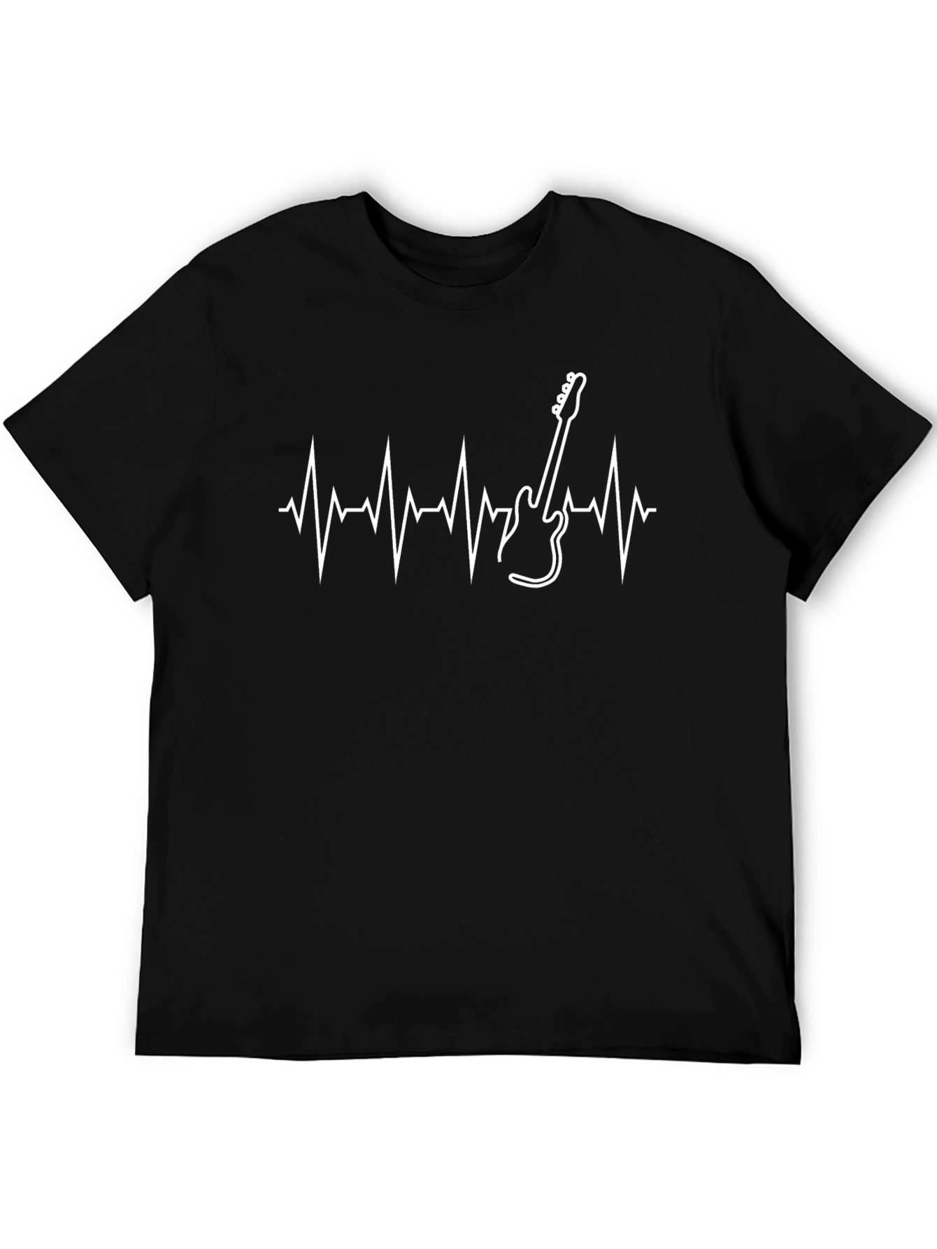 Guitar Heartbeat Graphic Tee - Music Lover T-Shirt
