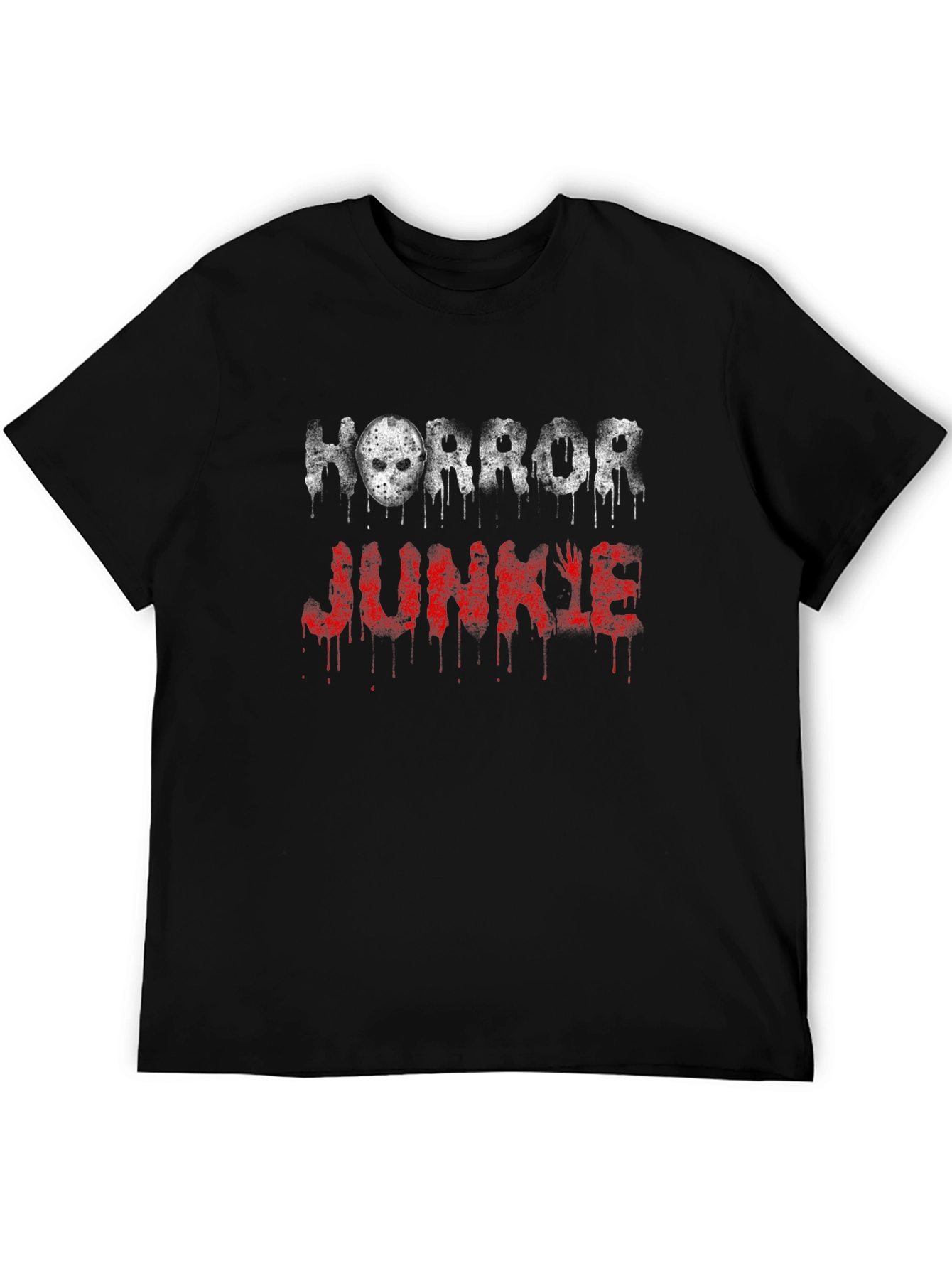Horror Junkie Graphic Tee - Black