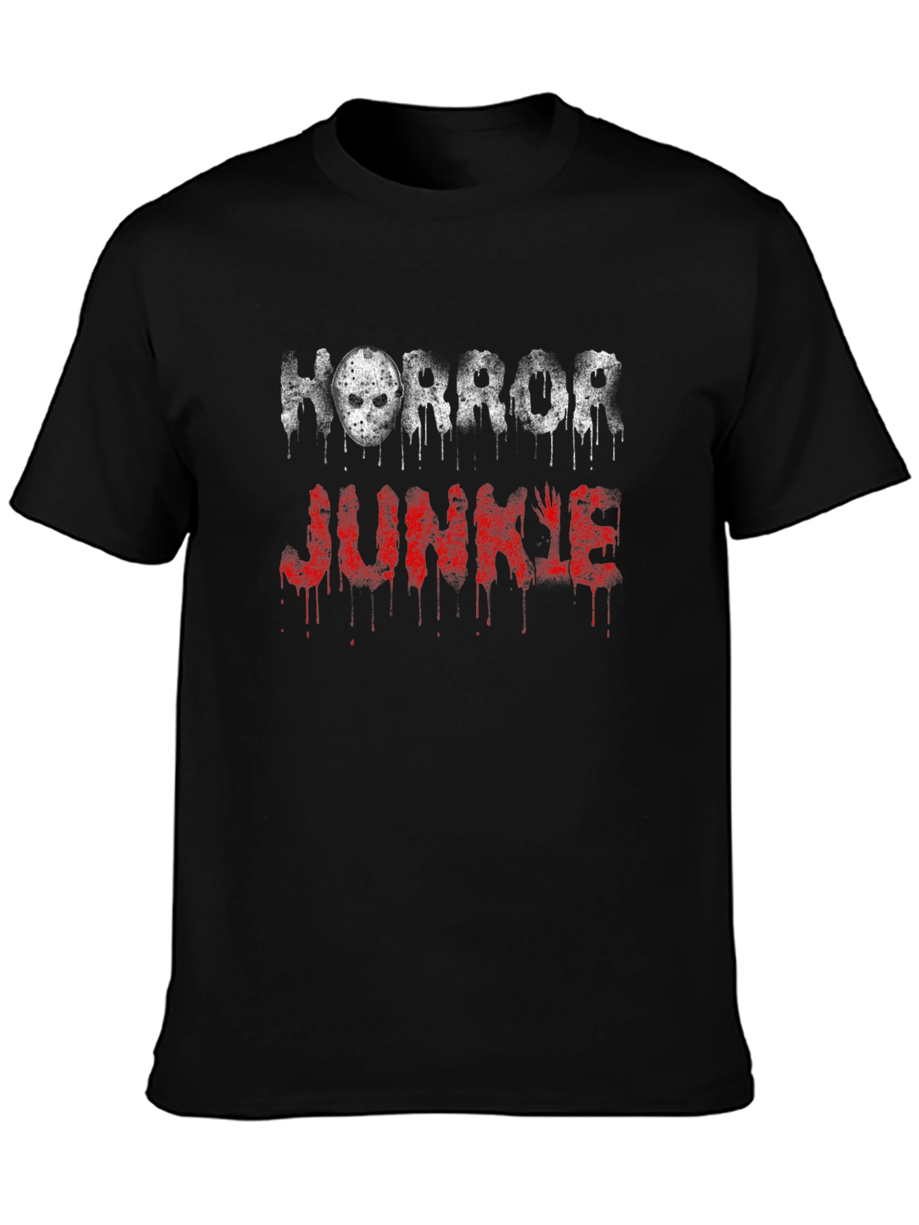Horror Junkie Graphic Tee - Black
