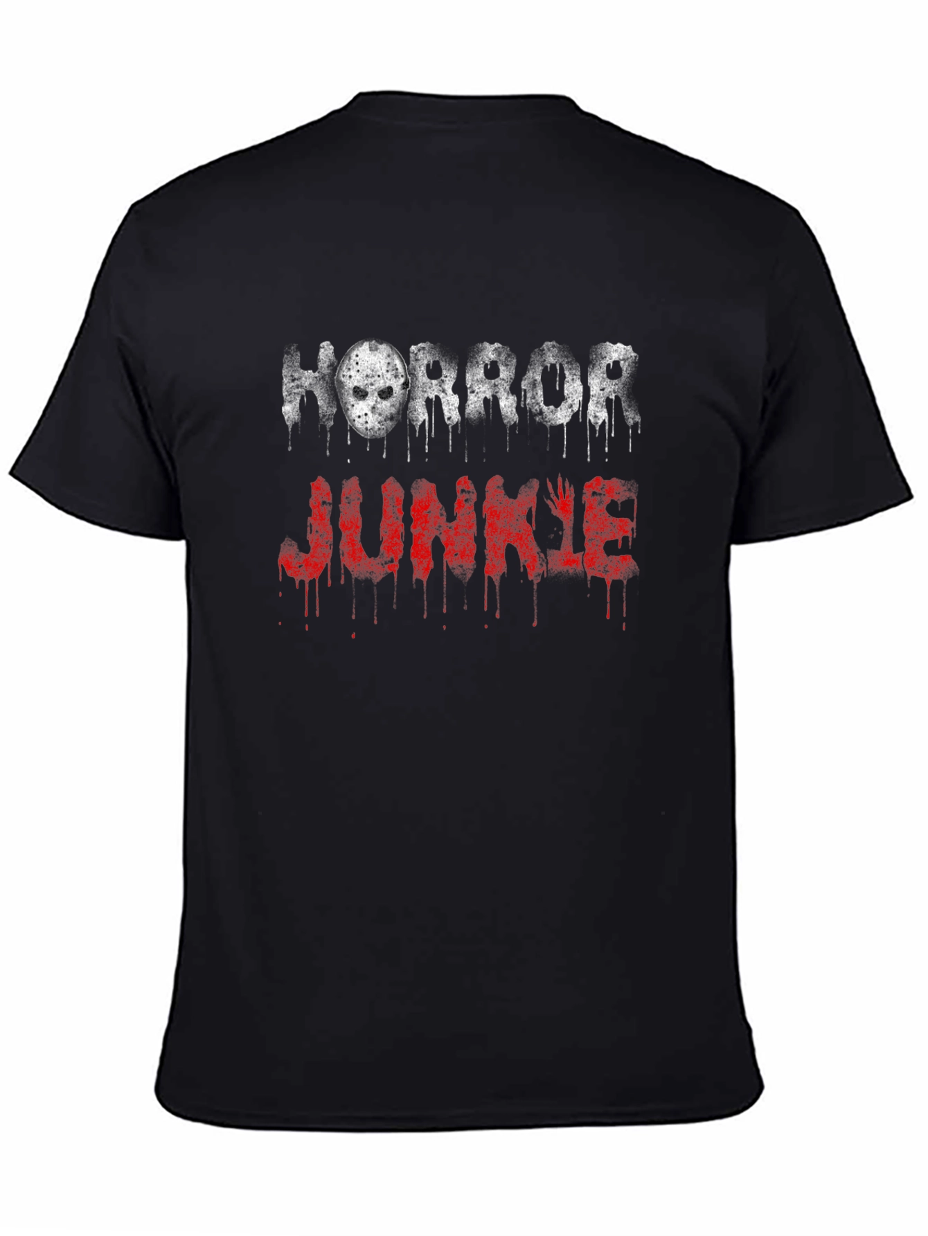 Horror Junkie Graphic Tee - Black