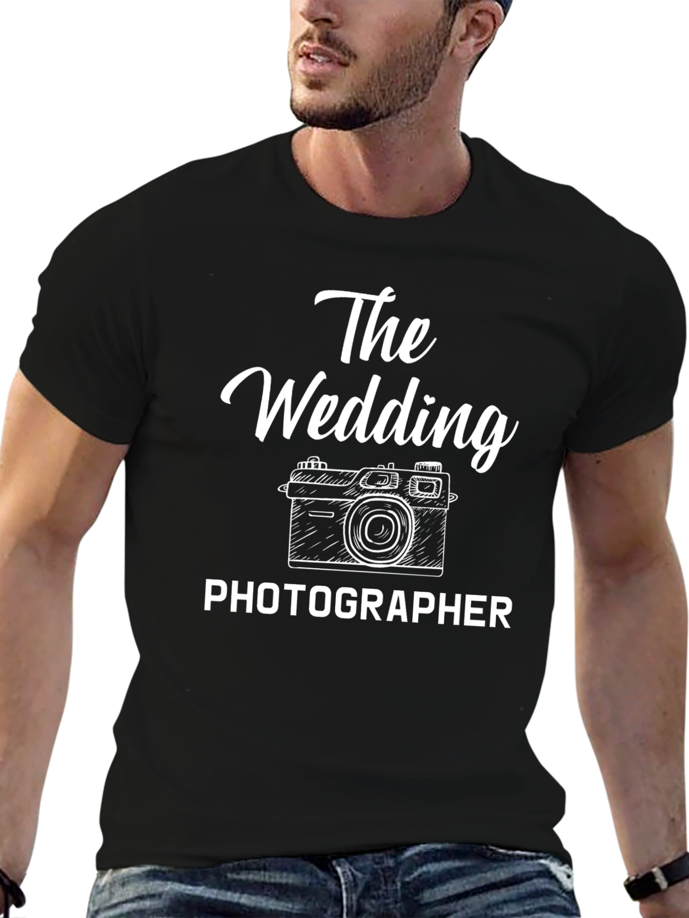 The Wedding Photographer T-Shirt - Camera Graphic