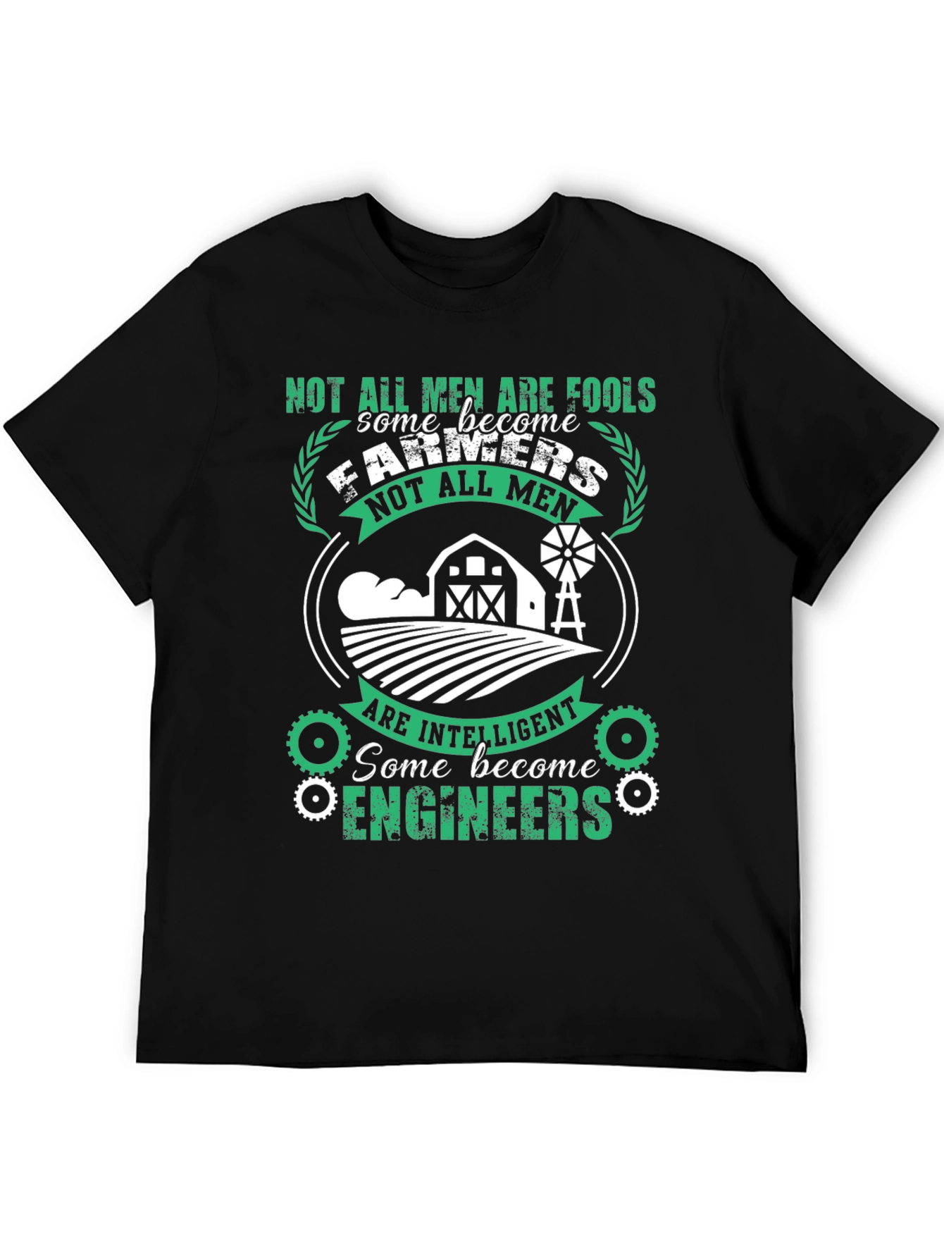 Mens Farmer & Engineer T-Shirt - Intelligent Professions