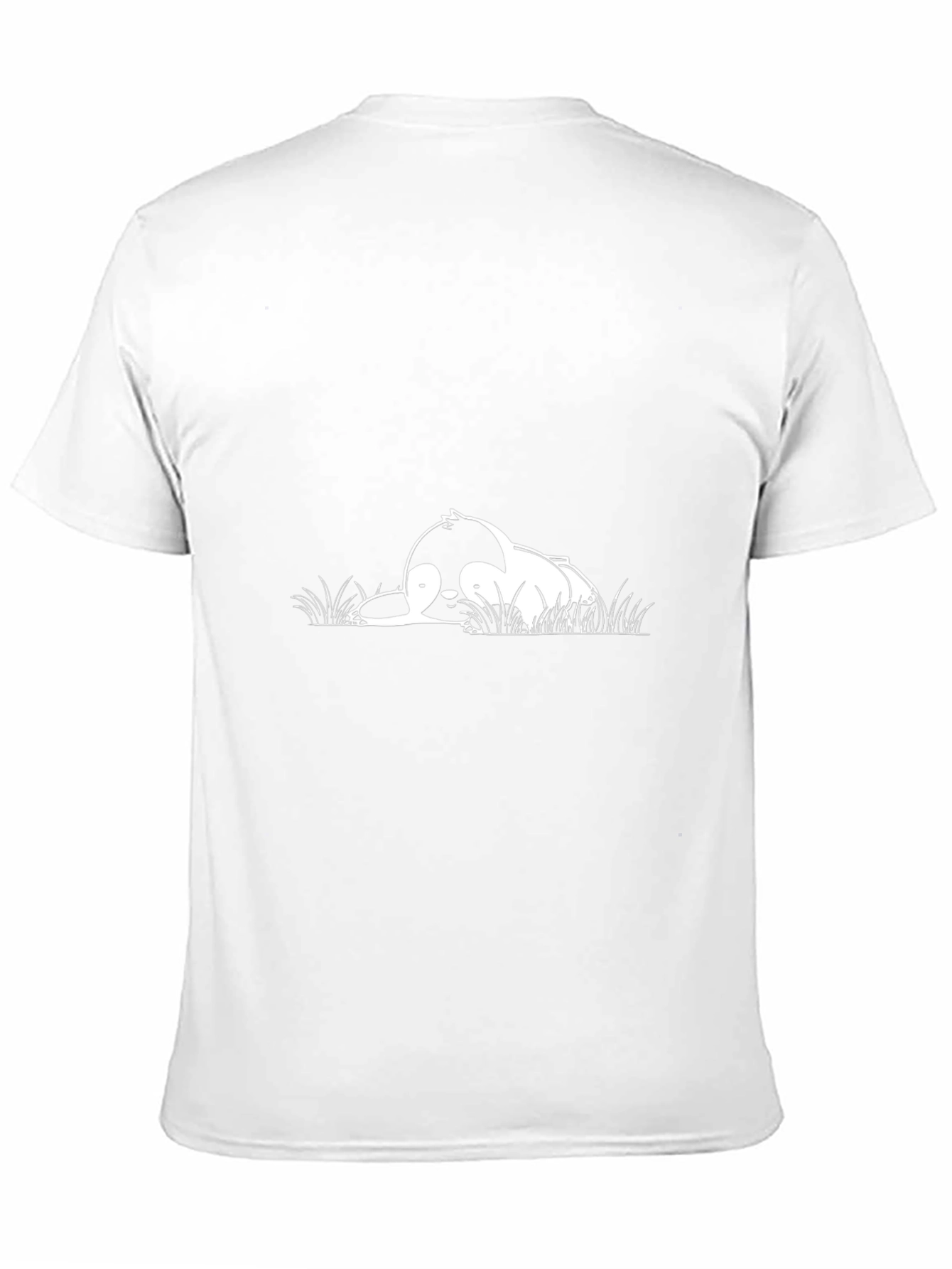 Lazy Penguin Graphic Tee - Black Cotton T-Shirt