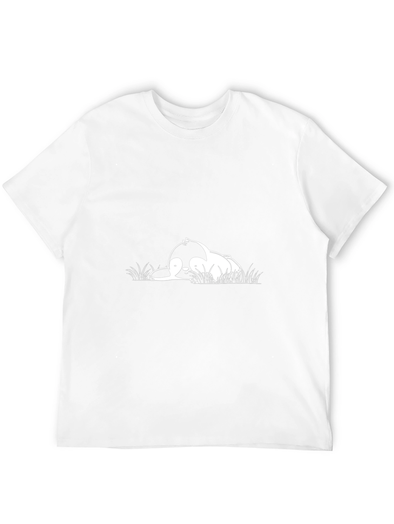 Lazy Penguin Graphic Tee - Black Cotton T-Shirt