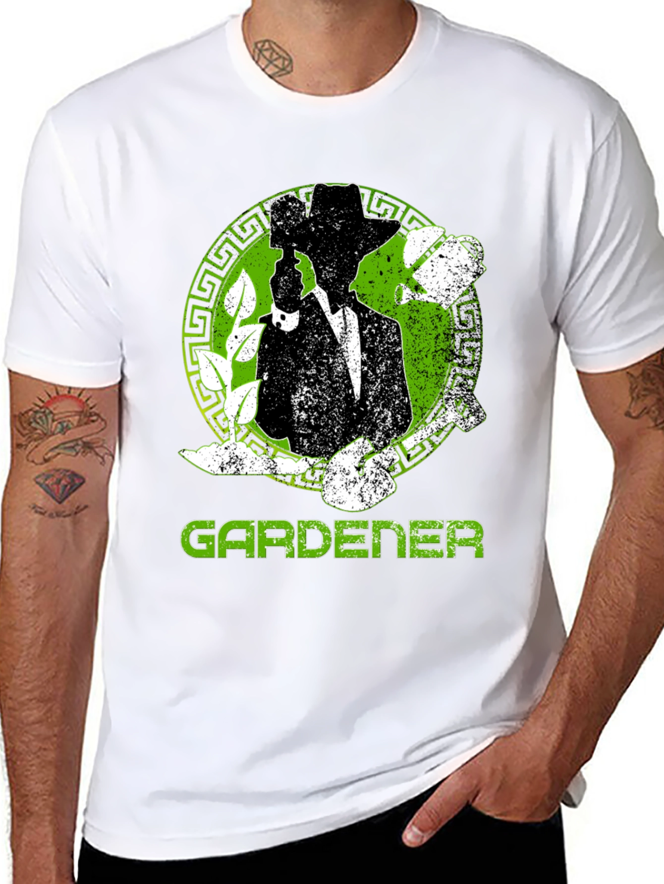 Gardener T-Shirt: Silhouette Design