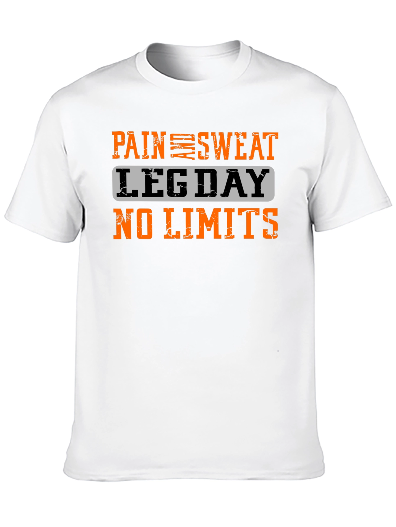 Pain Sweat Leg Day No Limits Black T-Shirt