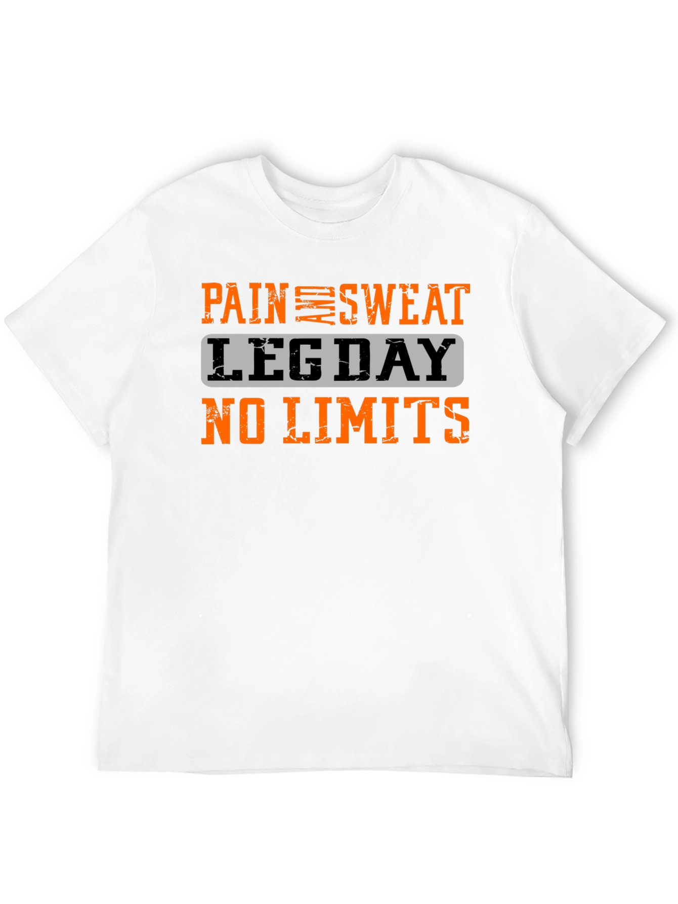 Pain Sweat Leg Day No Limits Black T-Shirt