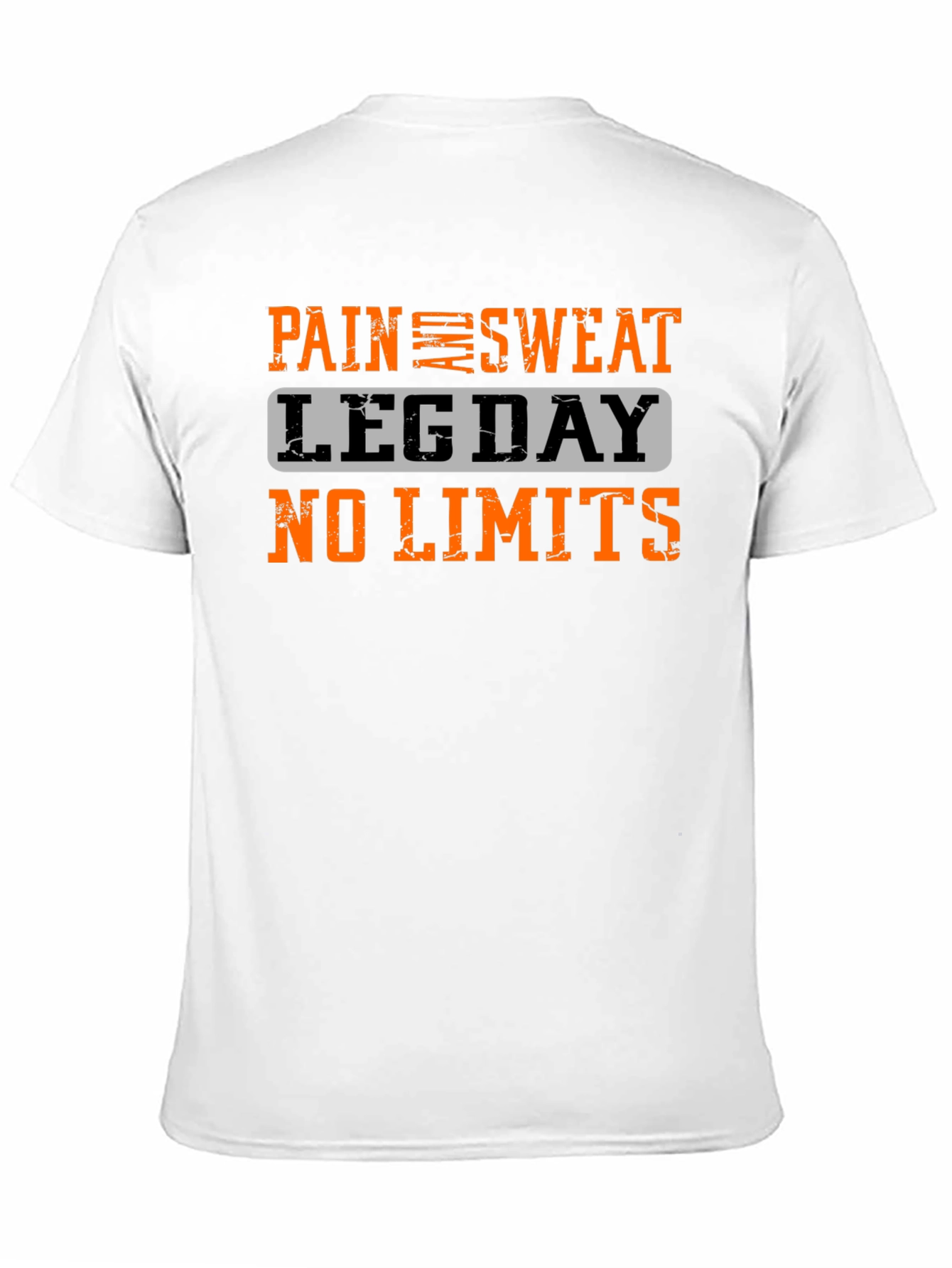 Pain Sweat Leg Day No Limits Black T-Shirt