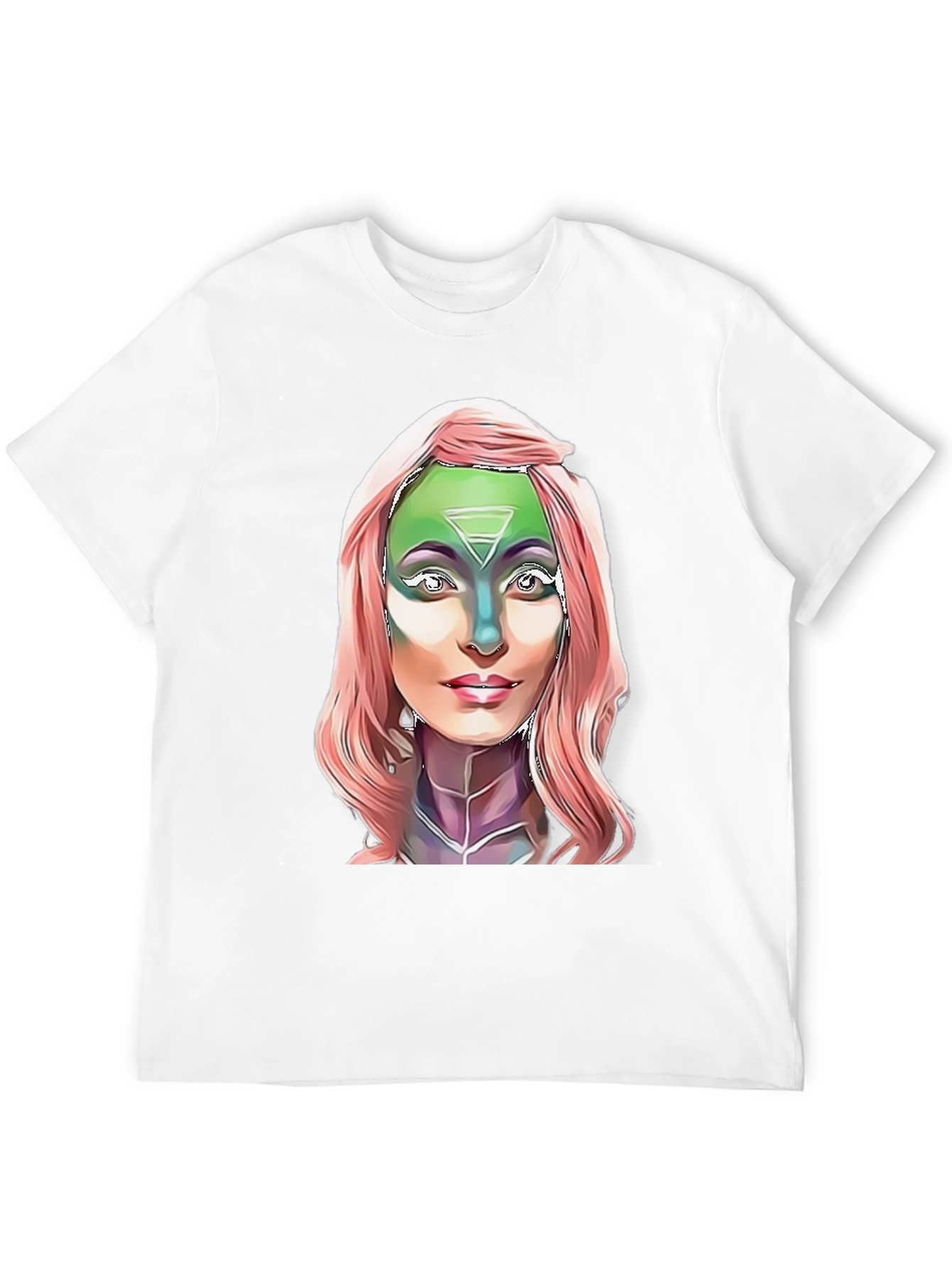 Alien Goddess Graphic T-Shirt - Black Cotton Tee