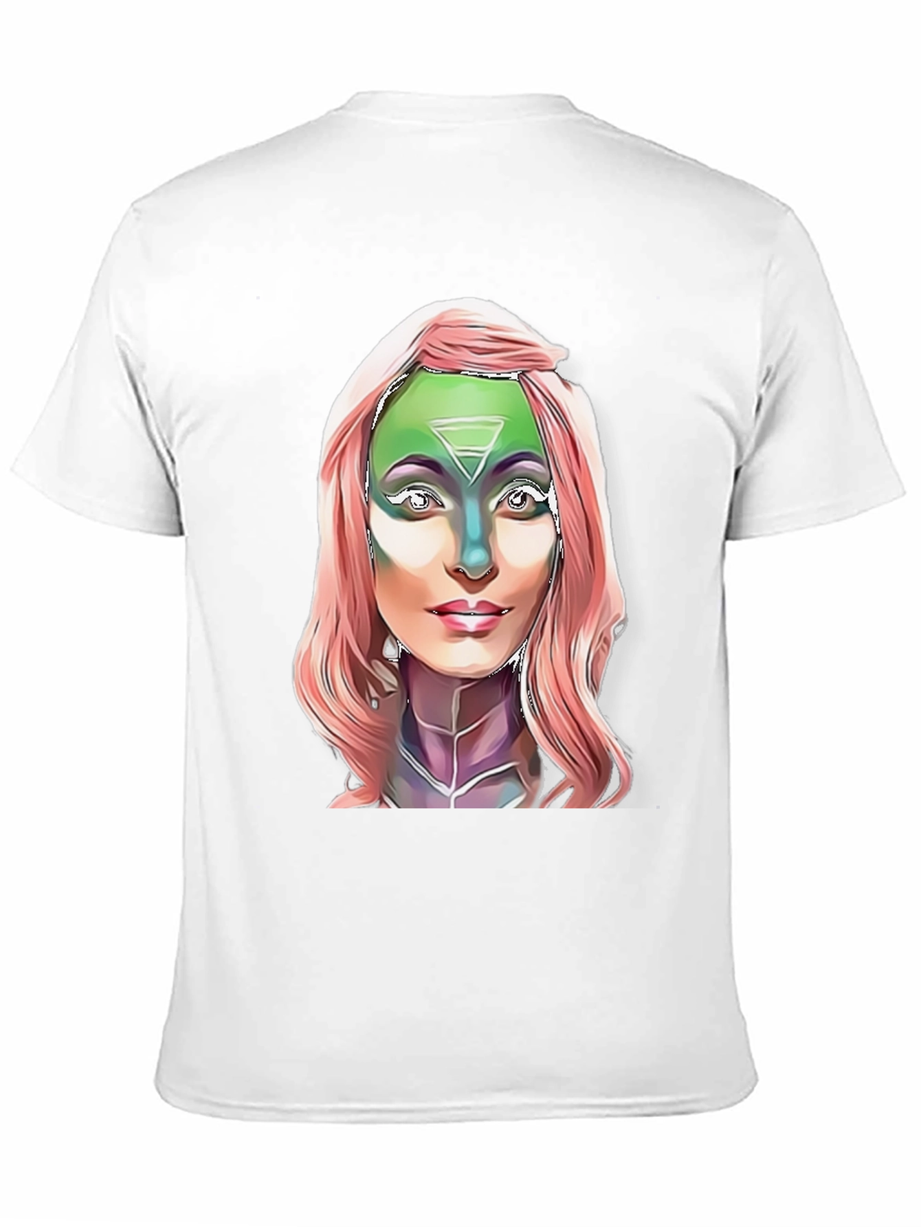 Alien Goddess Graphic T-Shirt - Black Cotton Tee