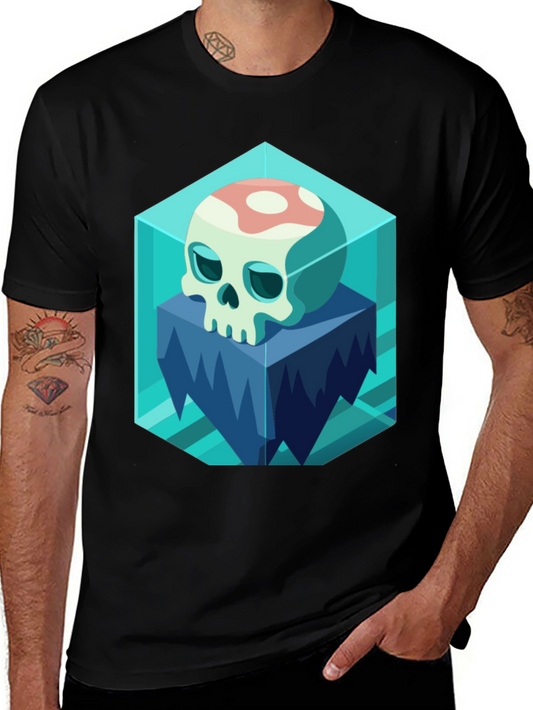 Icy Skull Graphic Tee - Unique Design
