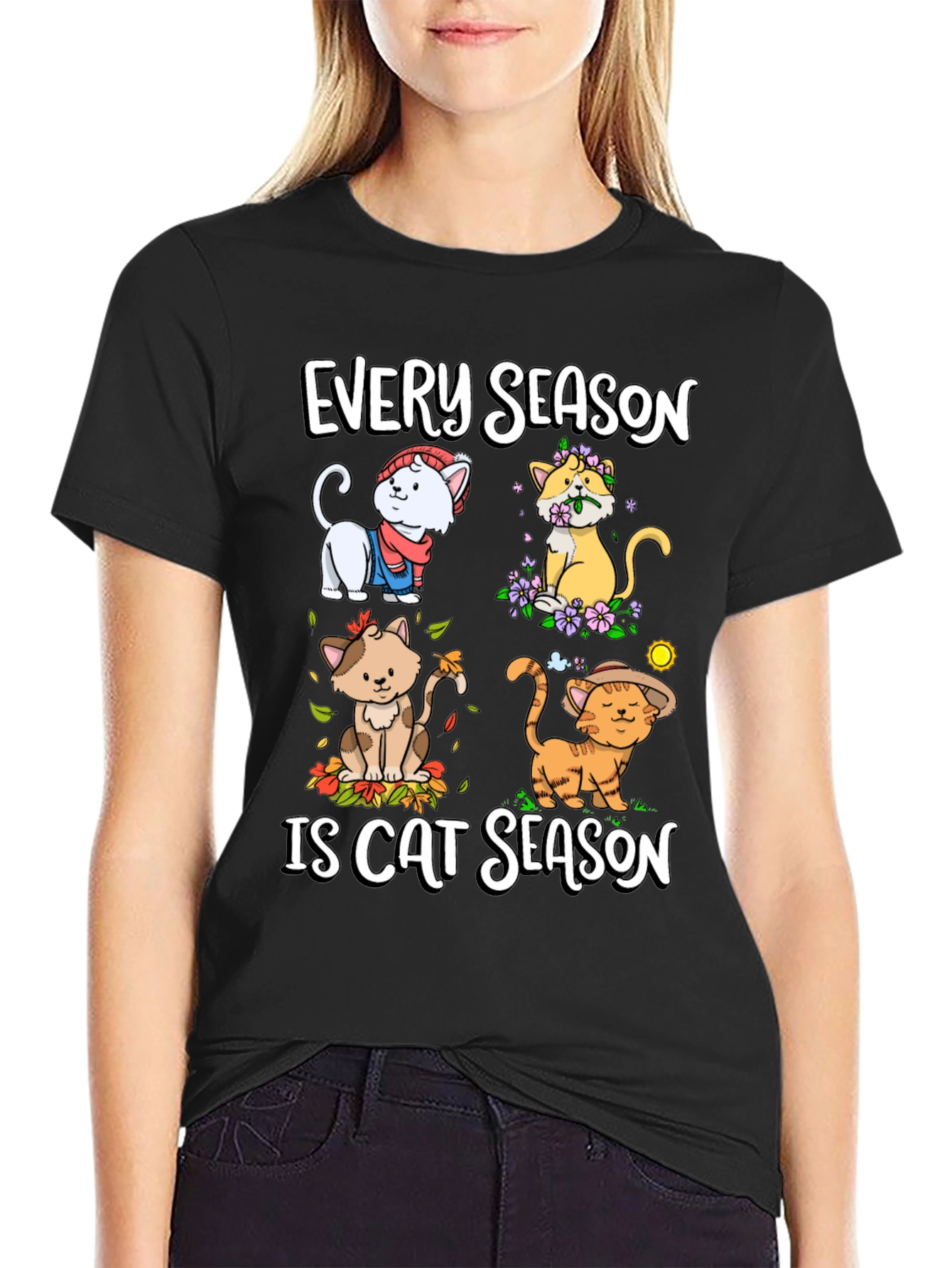 Every Season is Cat Season T-Shirt