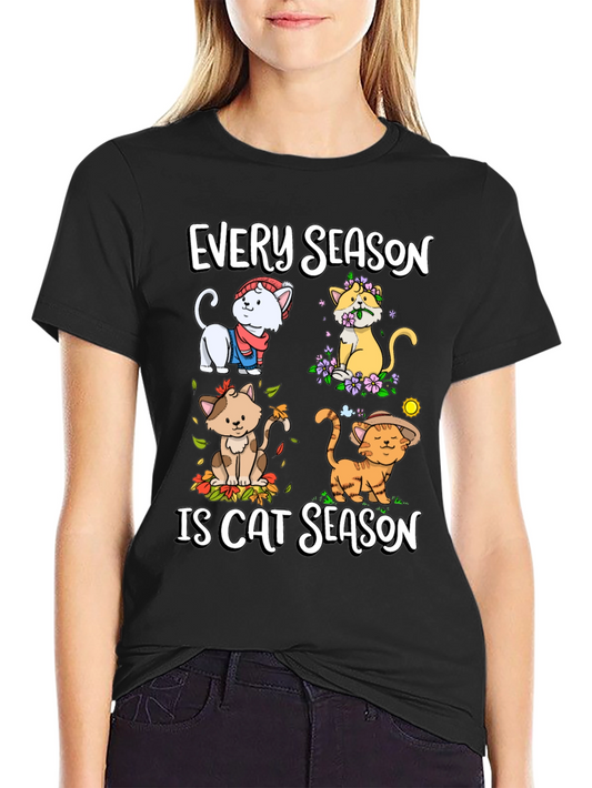 Every Season is Cat Season T-Shirt