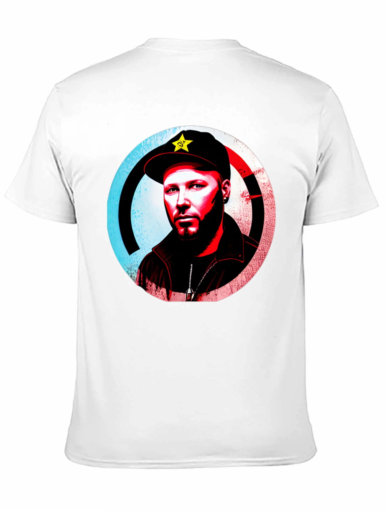 Black T-Shirt with Graphic Design