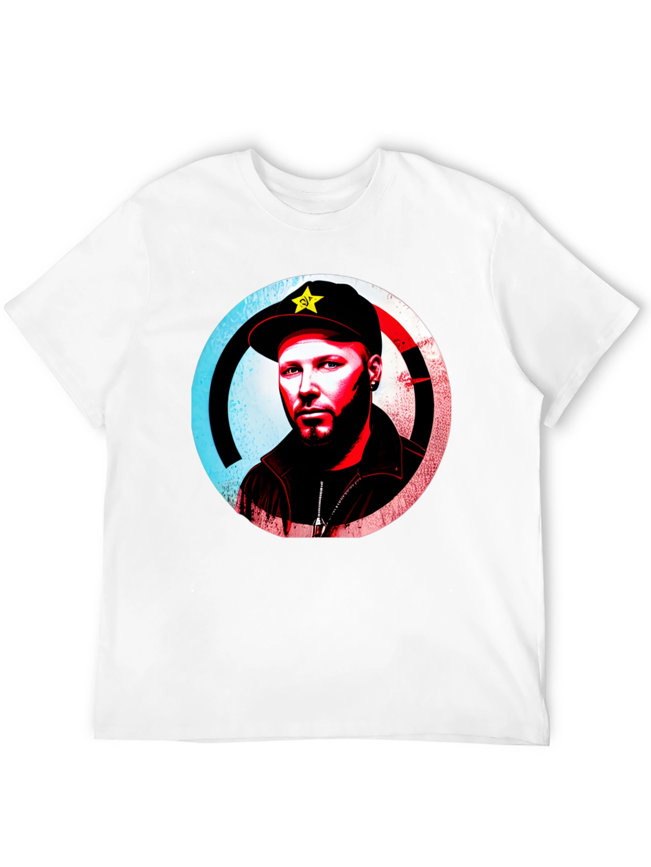Black T-Shirt with Graphic Design