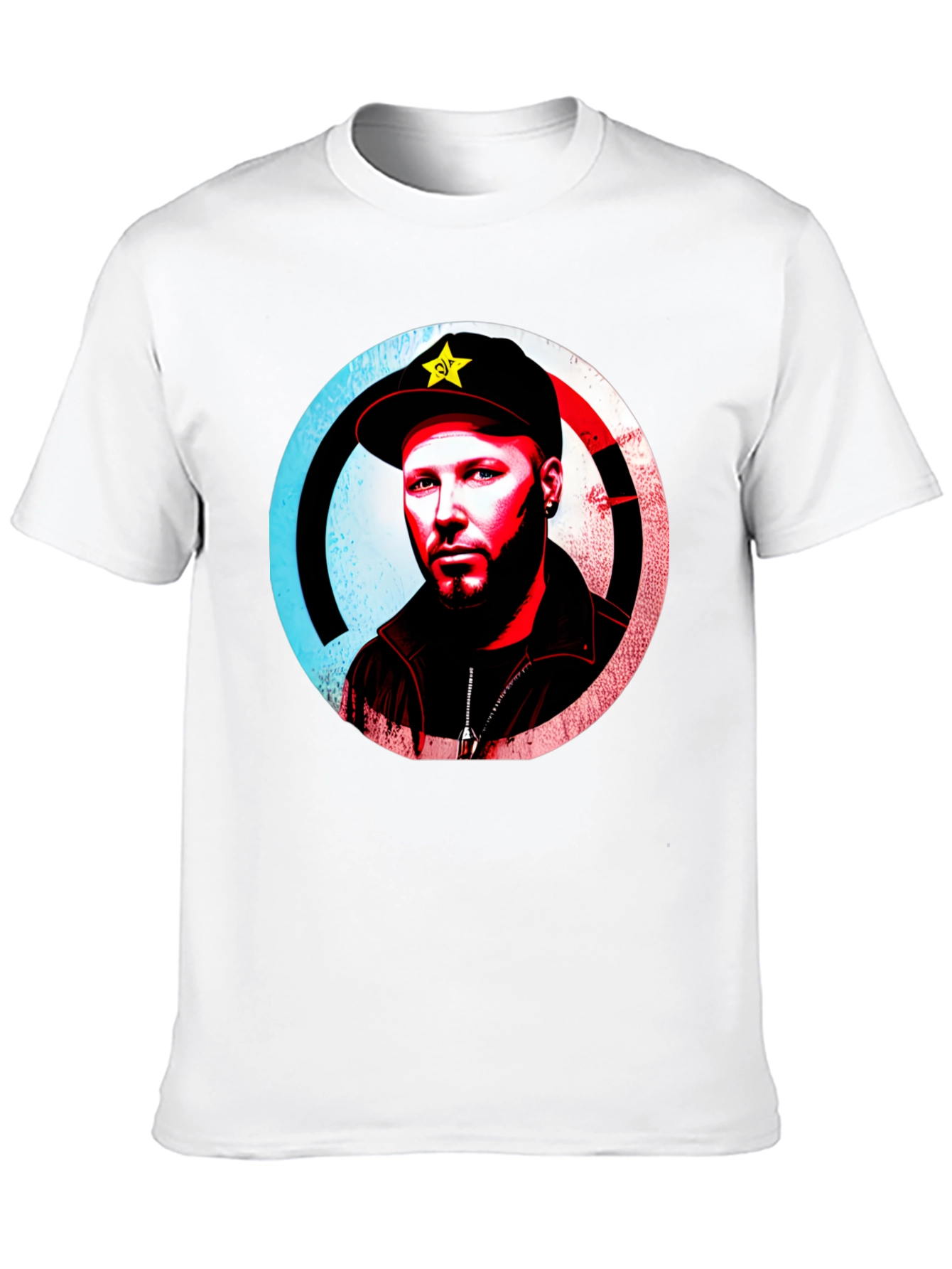 Black T-Shirt with Graphic Design