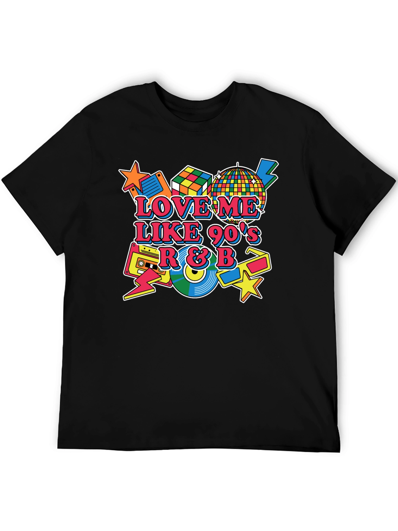 Love Me Like 90s R&B Black T-Shirt