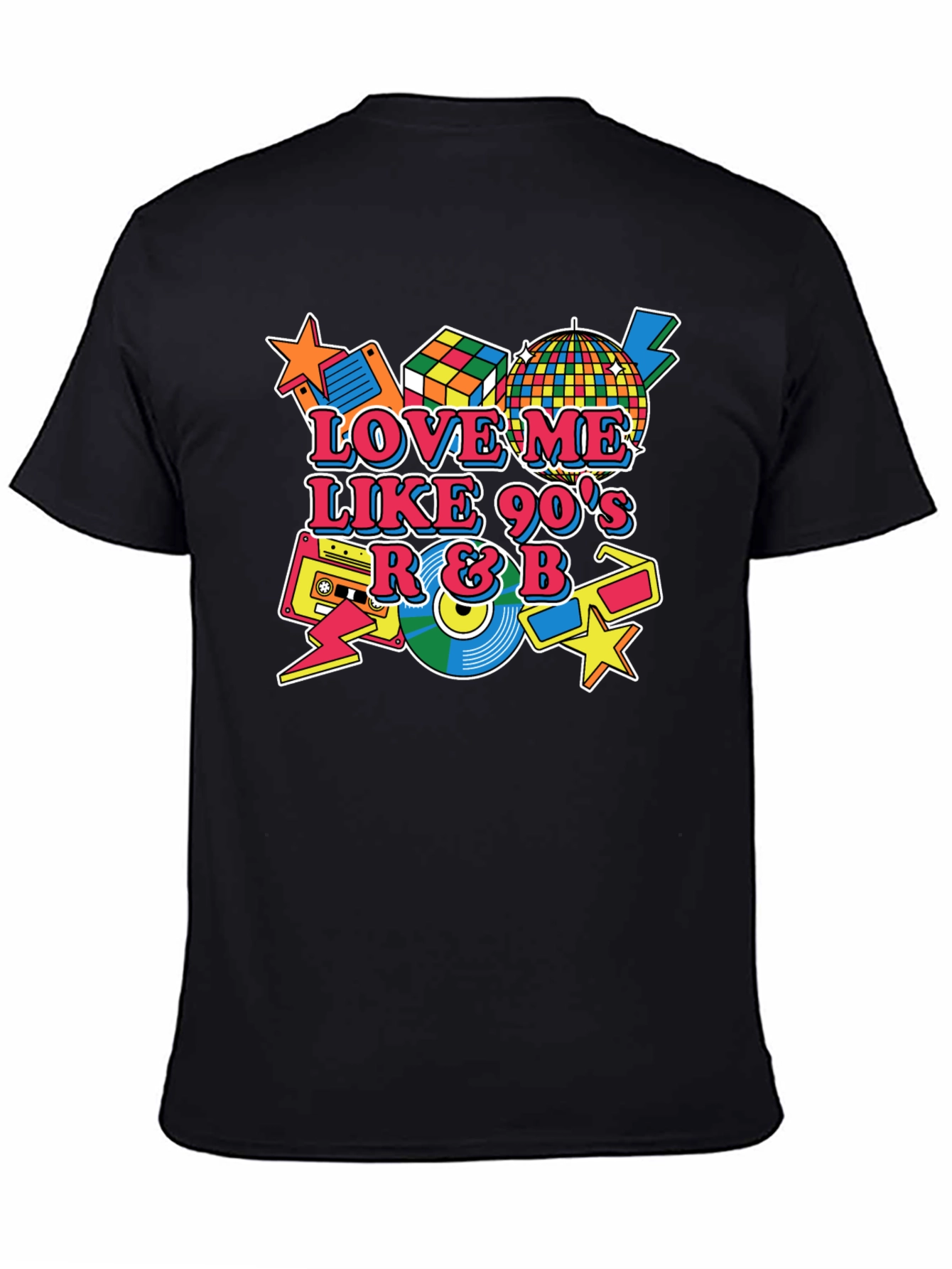 Love Me Like 90s R&B Black T-Shirt