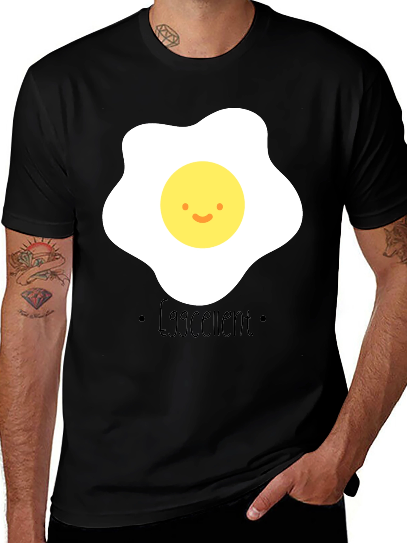 Eggcellent Graphic T-Shirt - Funny Egg Pun Tee