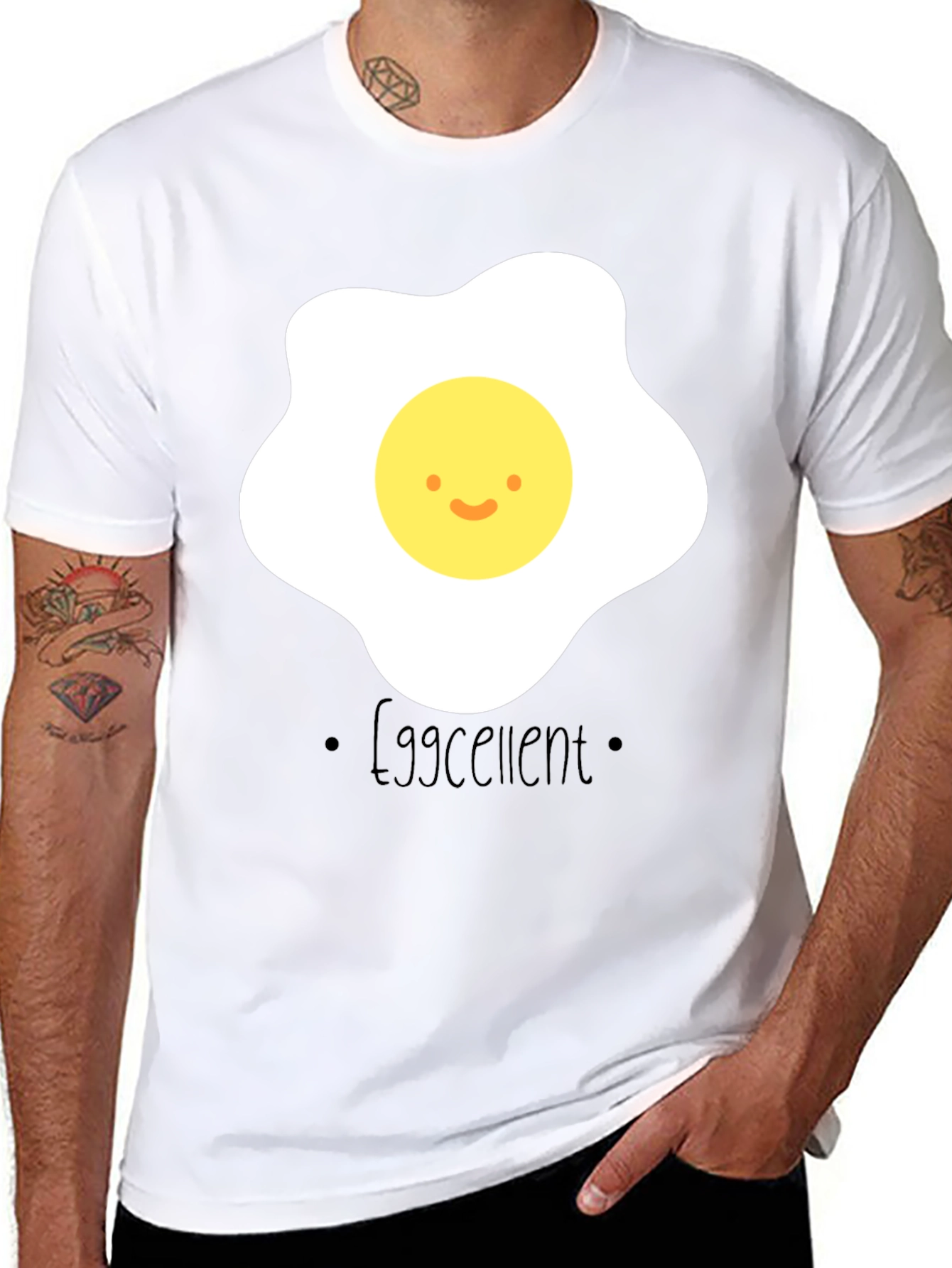 Eggcellent Graphic T-Shirt - Funny Egg Pun Tee