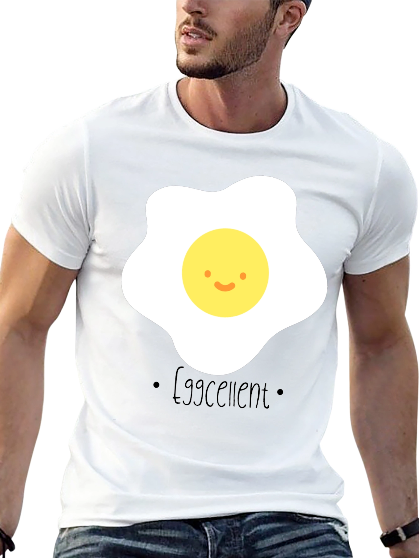 Eggcellent Graphic T-Shirt - Funny Egg Pun Tee