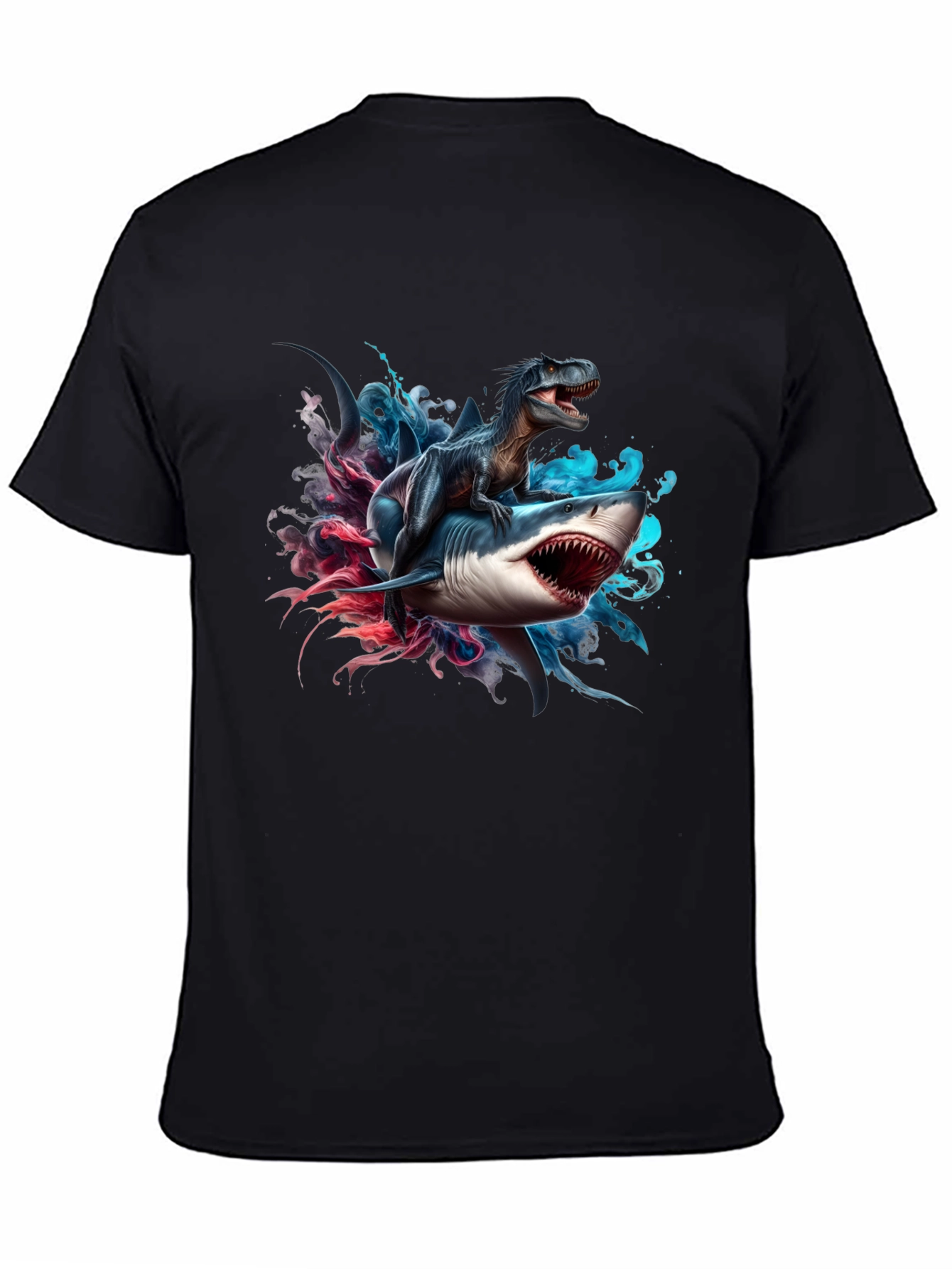 Dino Shark T-Shirt: Prehistoric Sea Ride