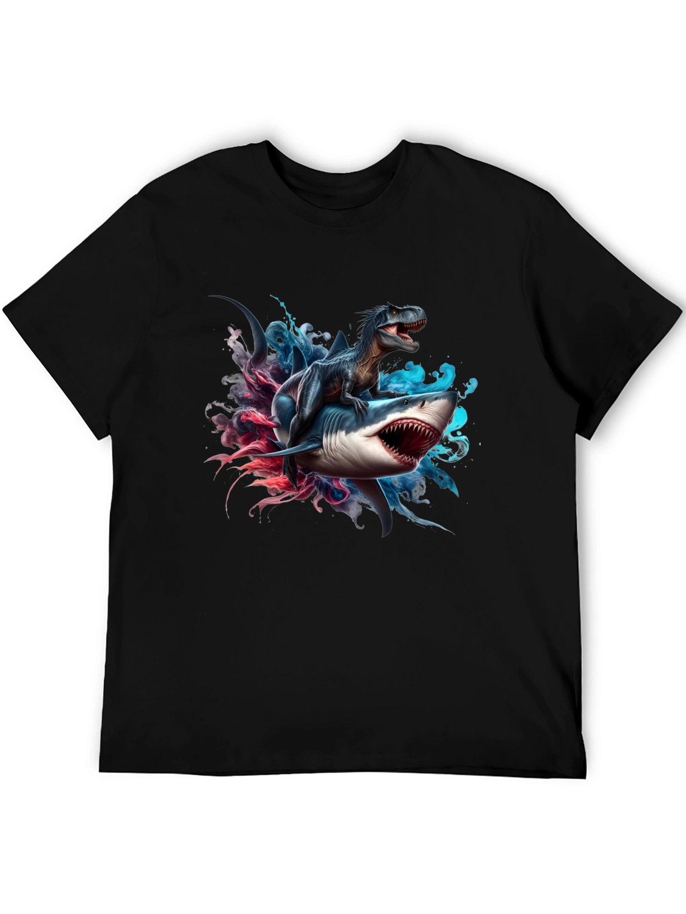 Dino Shark T-Shirt: Prehistoric Sea Ride