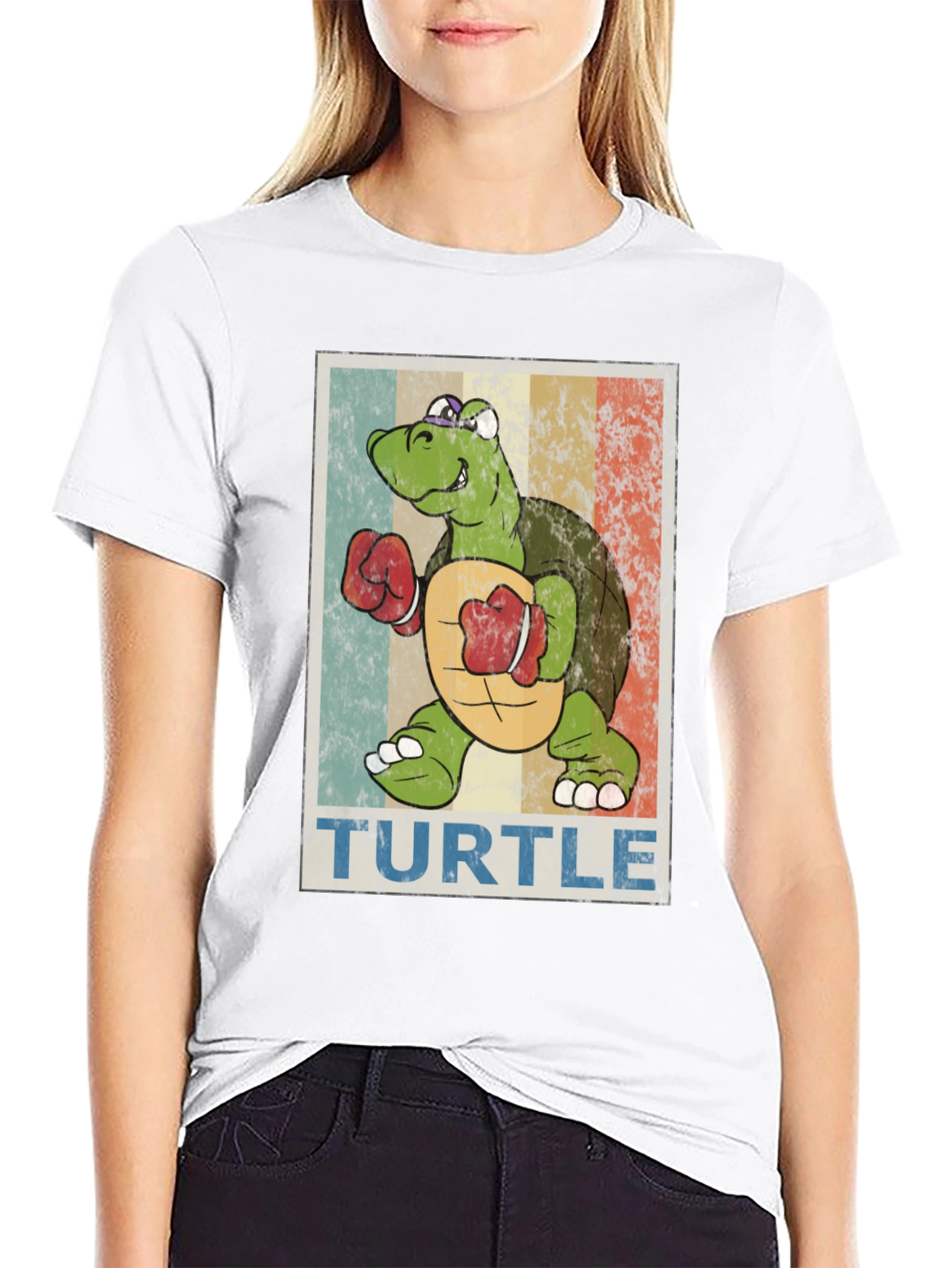 Retro Turtle Boxing T-Shirt