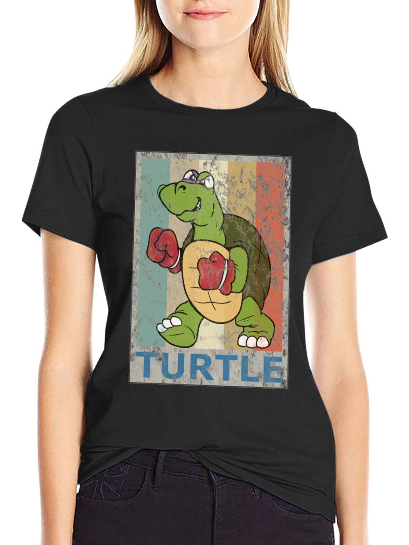 Retro Turtle Boxing T-Shirt