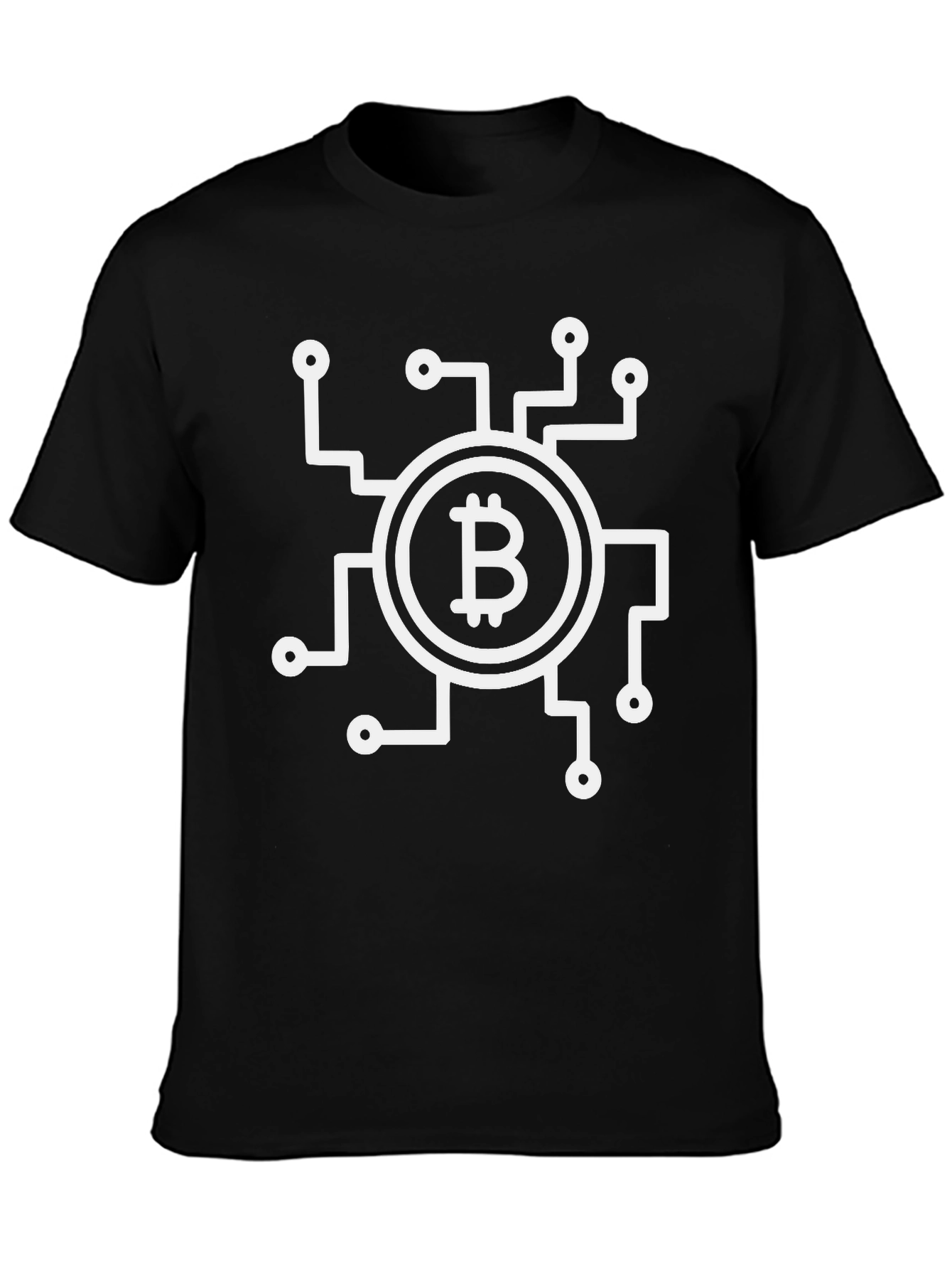 Bitcoin Circuit T-Shirt - Black Crypto Tee