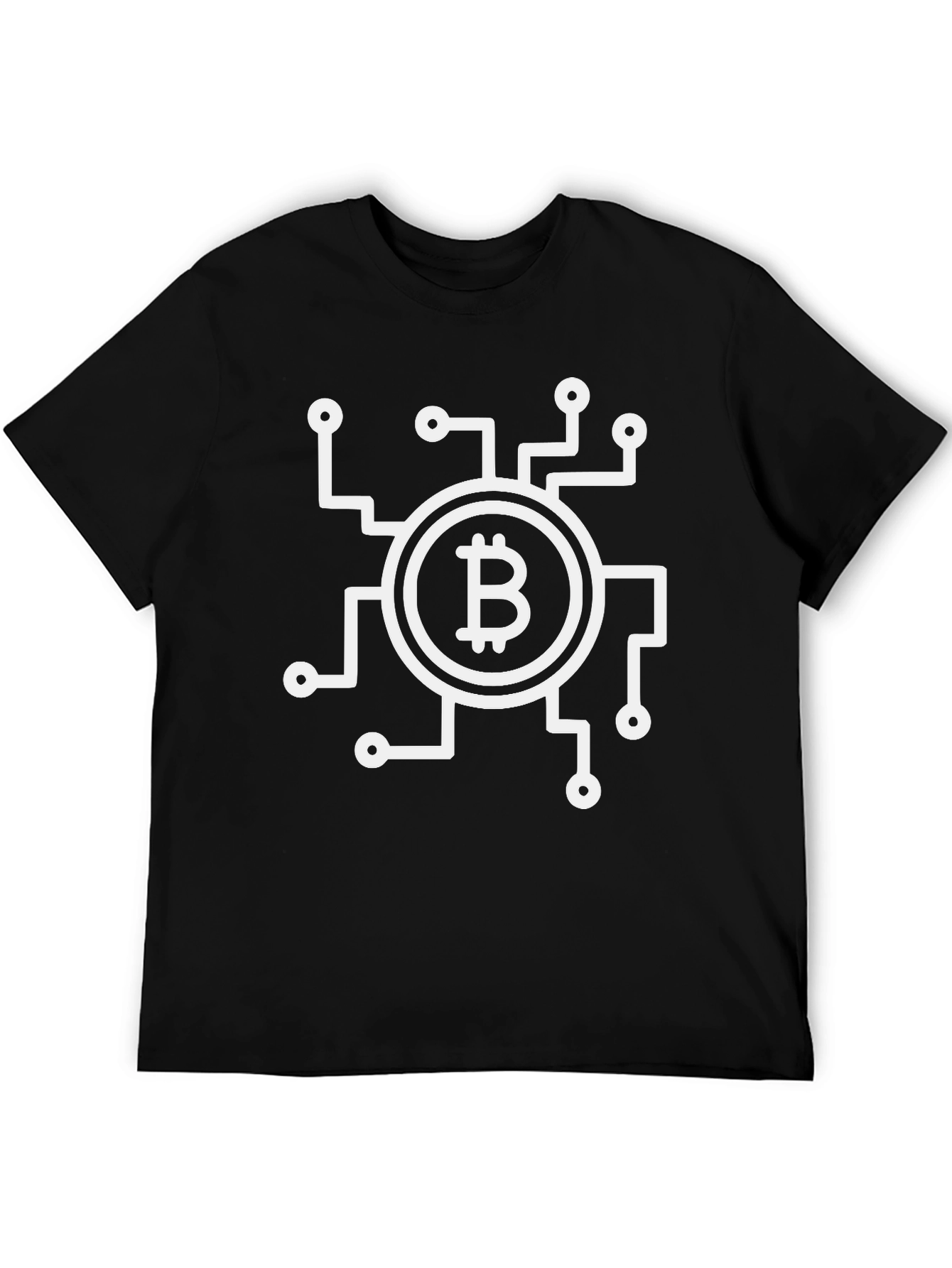 Bitcoin Circuit T-Shirt - Black Crypto Tee