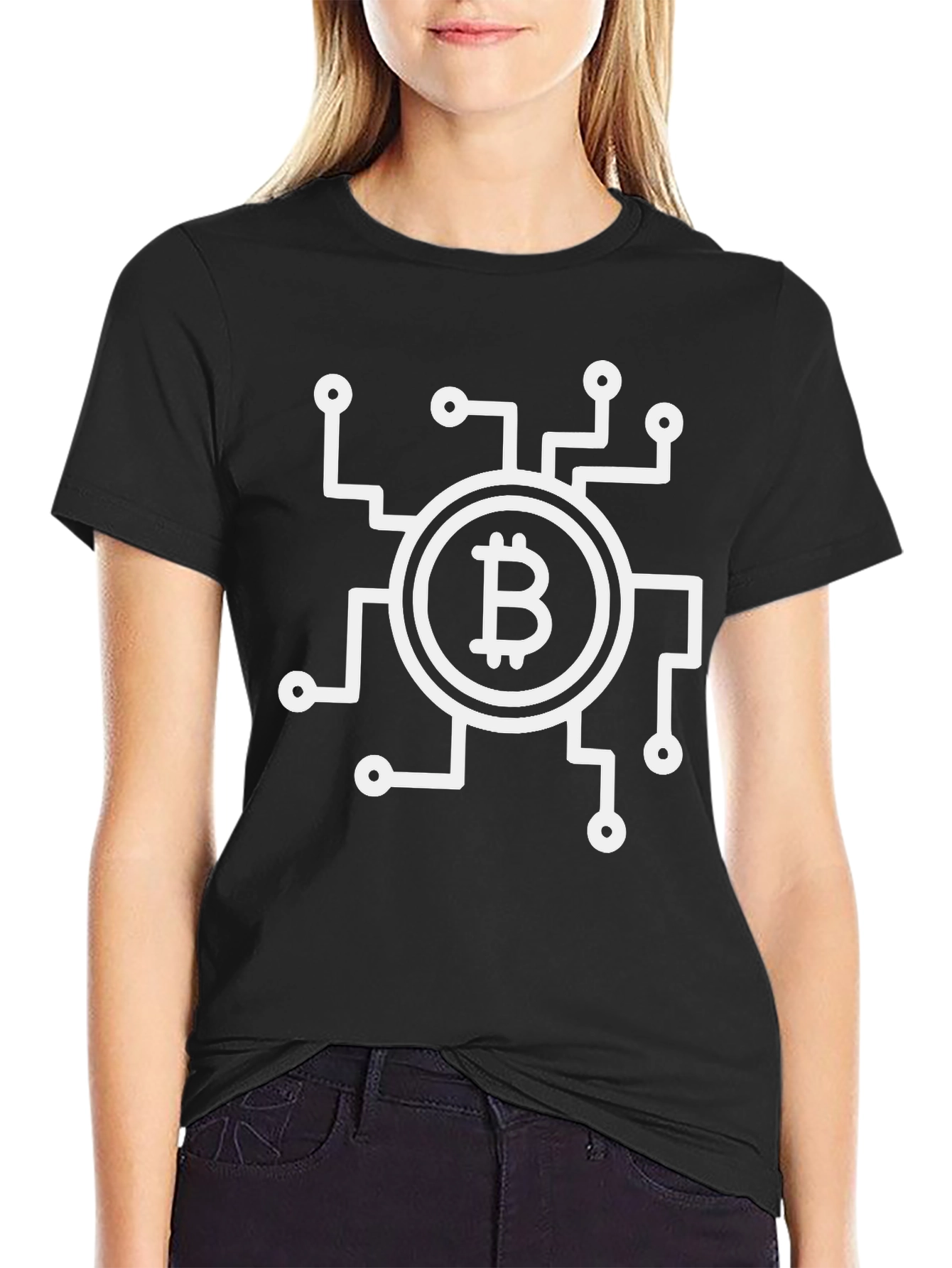 Bitcoin Circuit T-Shirt - Black Crypto Tee