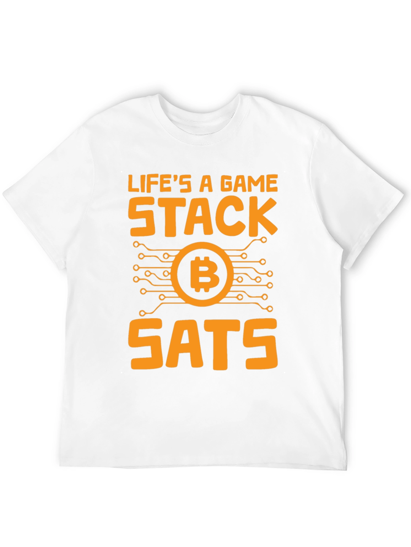 Lifes a Game Stack SATS Bitcoin T-Shirt