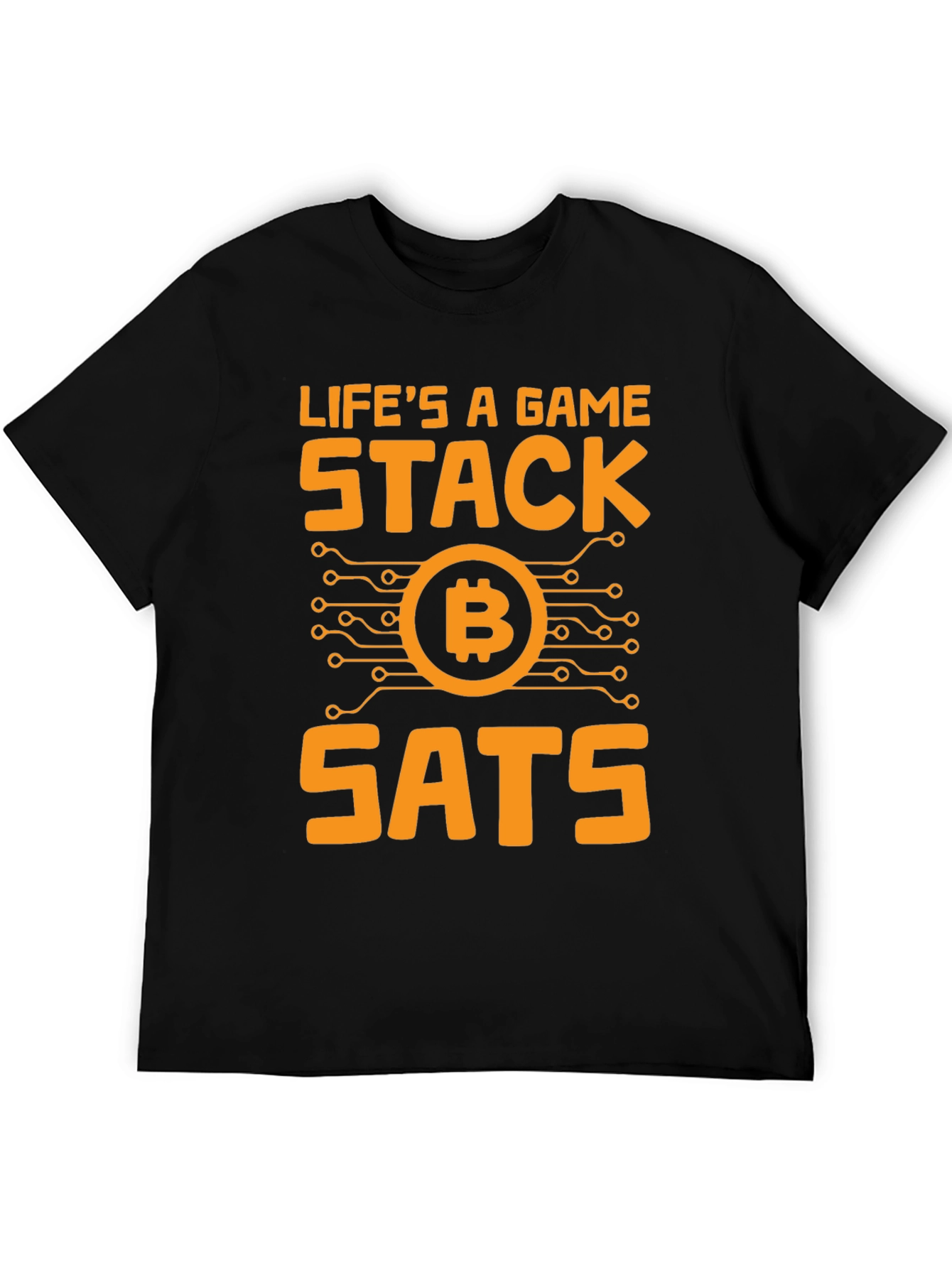 Lifes a Game Stack SATS Bitcoin T-Shirt