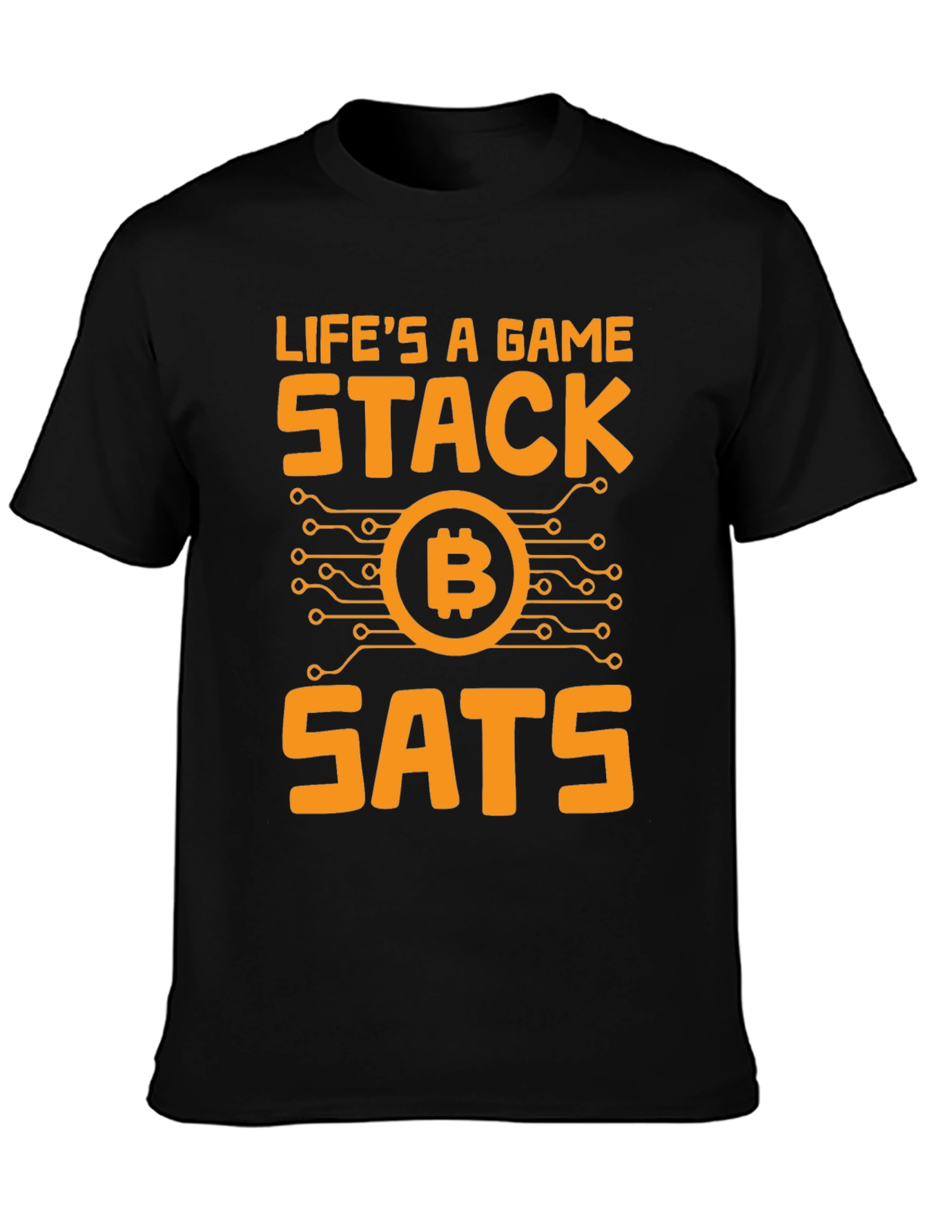 Lifes a Game Stack SATS Bitcoin T-Shirt