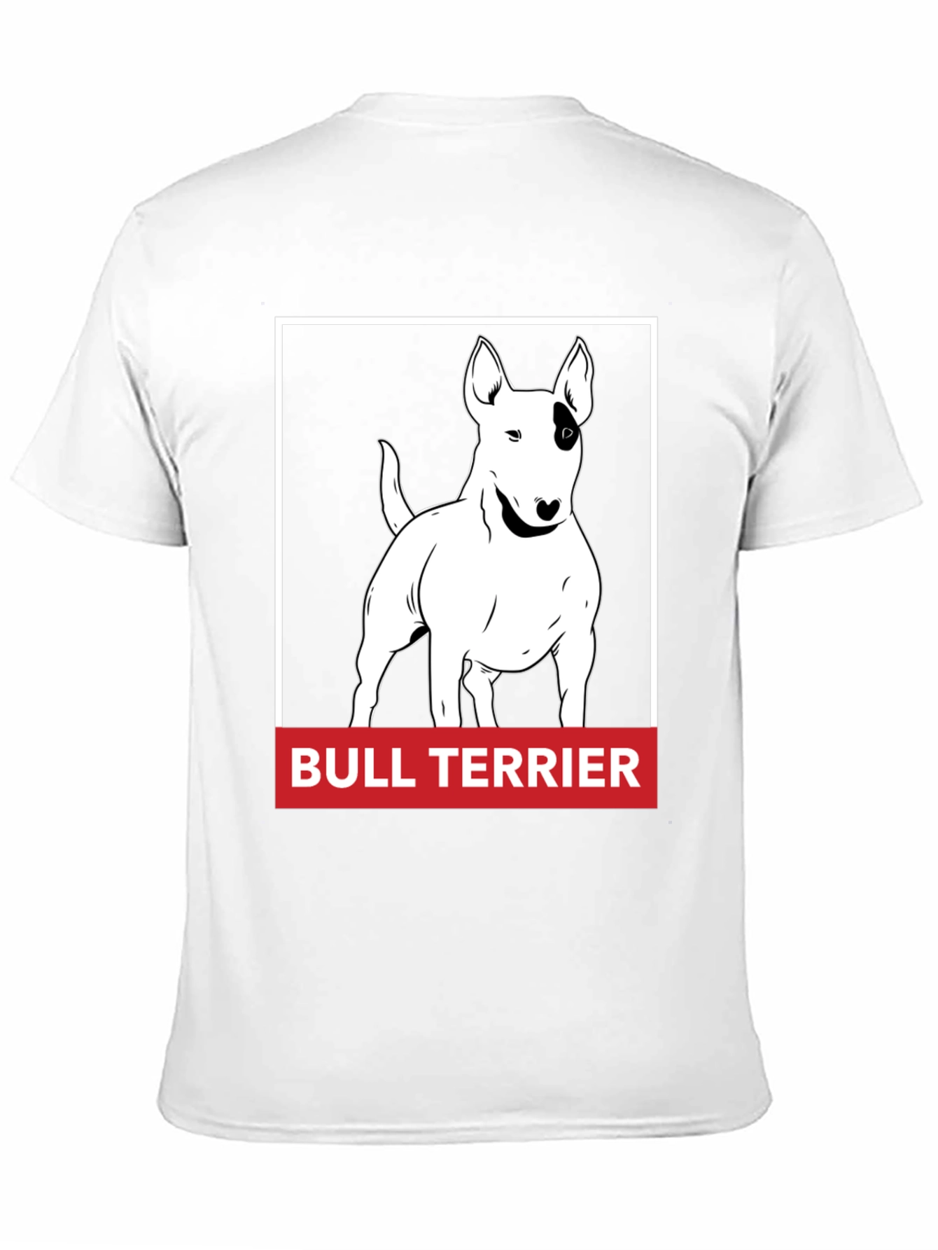 Bull Terrier Graphic Tee - Black Cotton Comfort