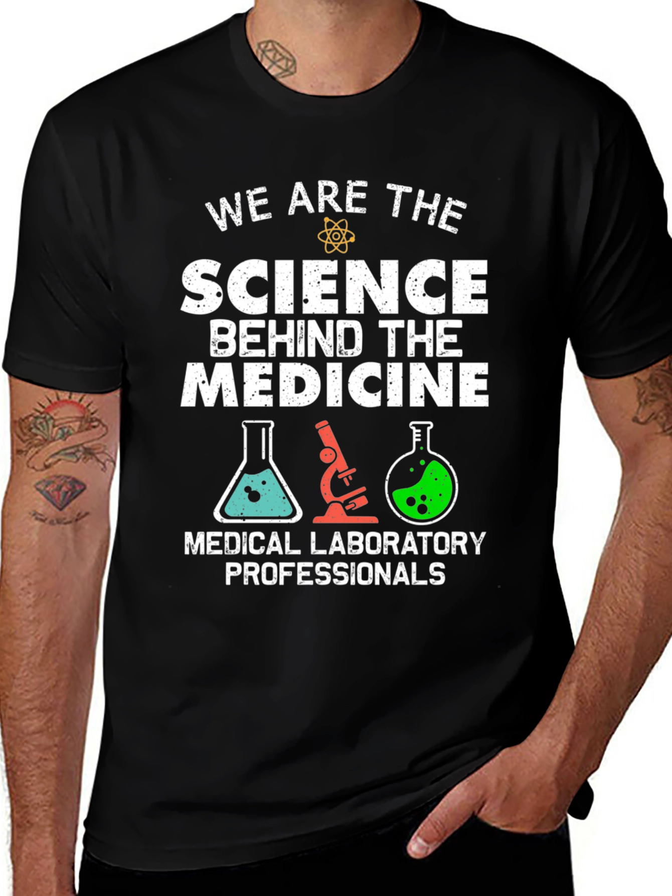 Science Behind Medicine T-Shirt - Lab Professionals Tee