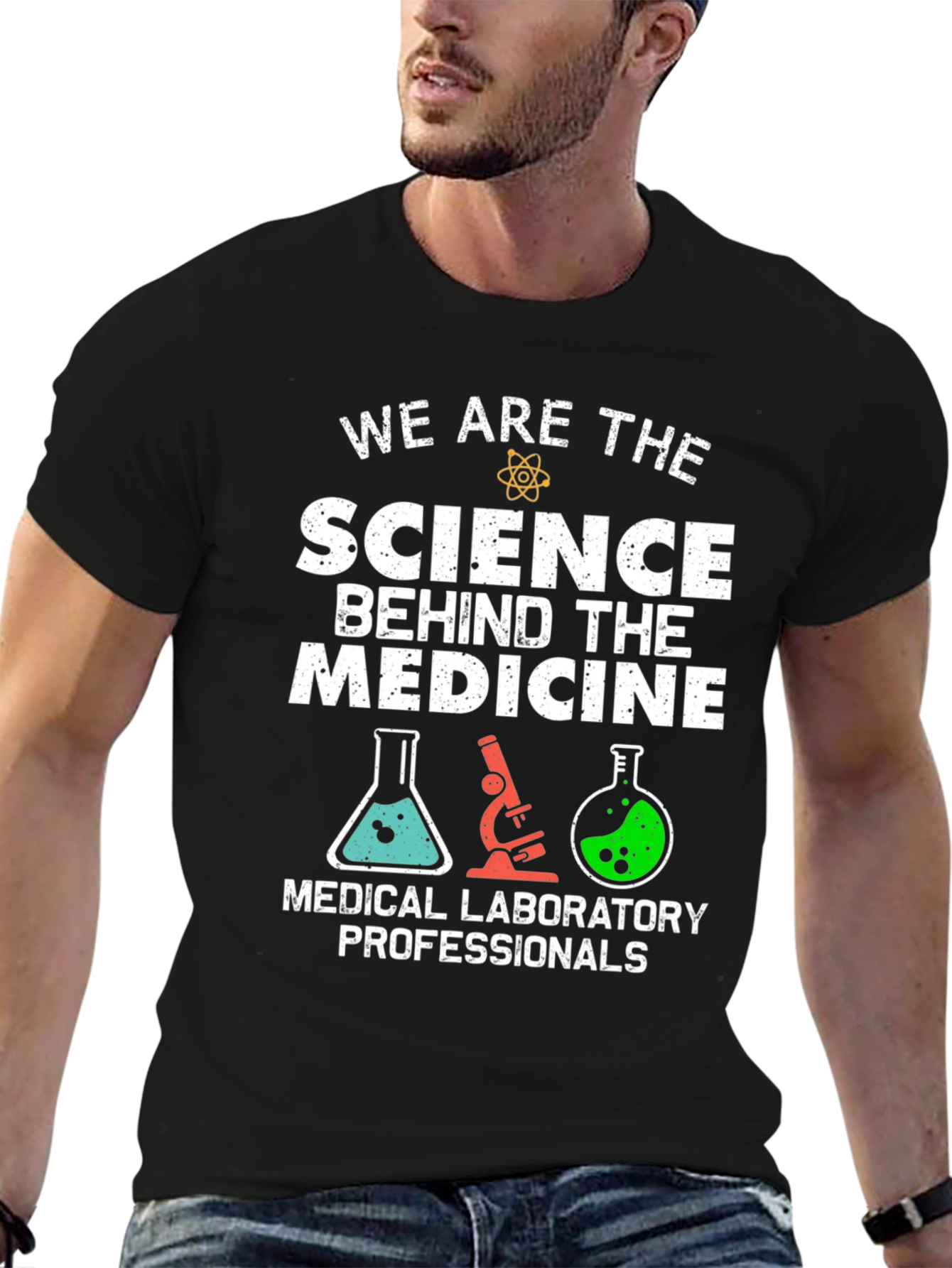 Science Behind Medicine T-Shirt - Lab Professionals Tee