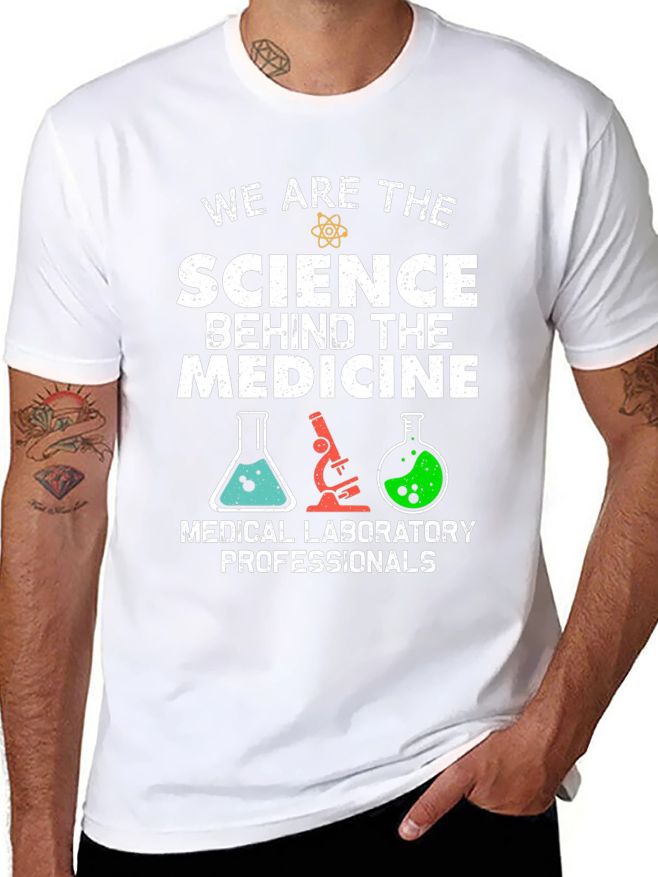 Science Behind Medicine T-Shirt - Lab Professionals Tee